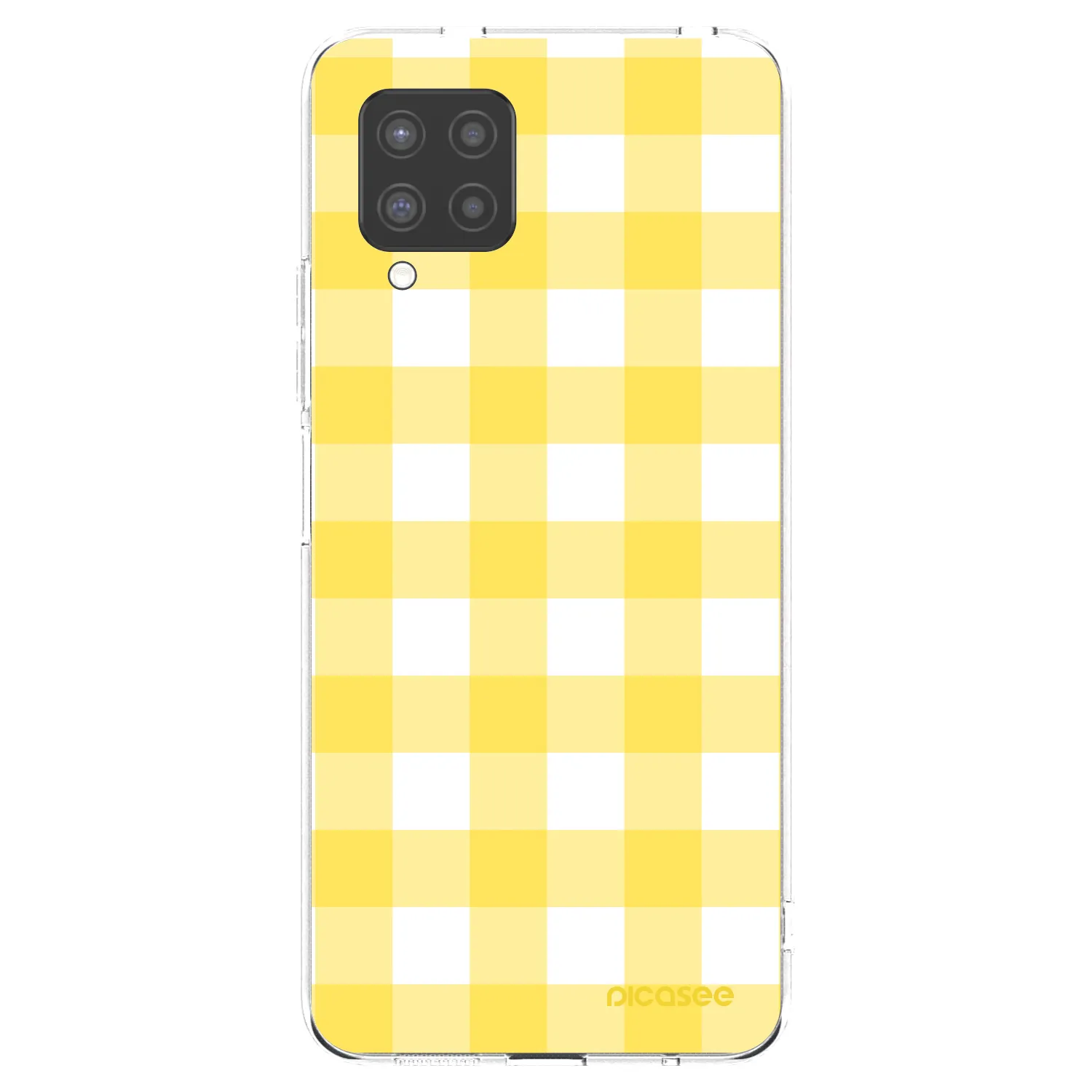 Picasee silikonska prozirna maskica za Samsung Galaxy A42 A426B - Gride lemon