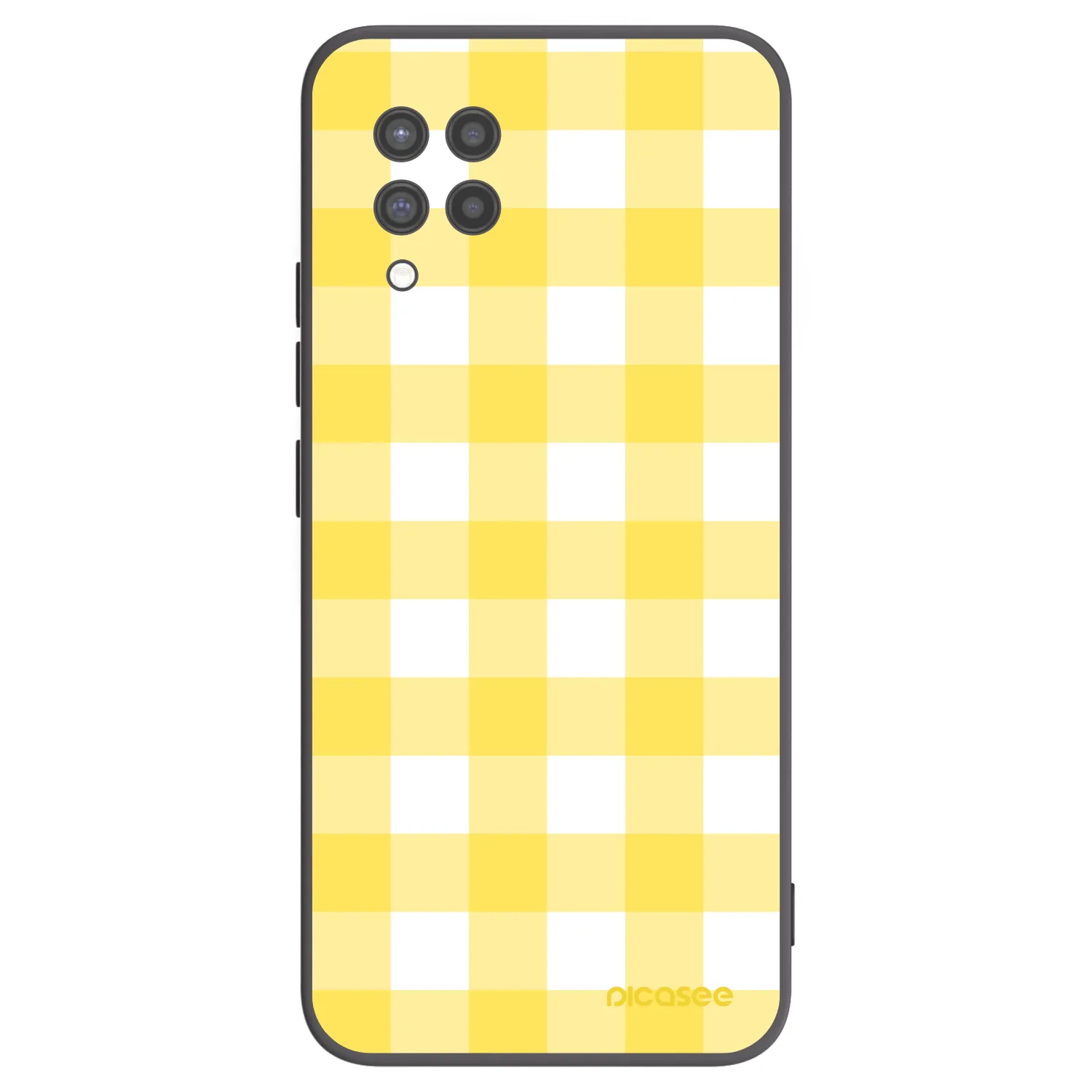 Picasee crna silikonska maskica za Samsung Galaxy A42 A426B - Gride lemon