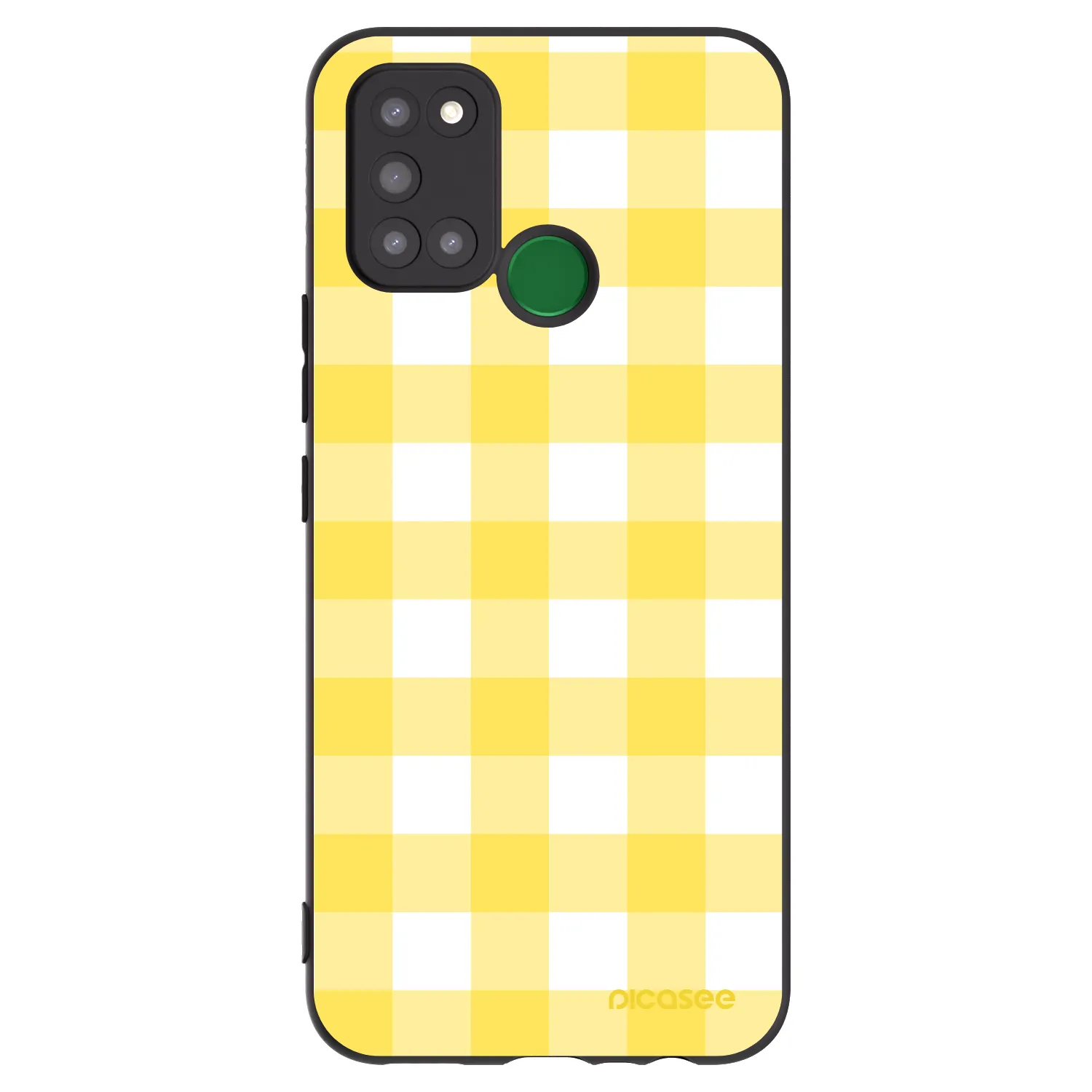 Picasee crna silikonska maskica za Realme 7i - Gride lemon