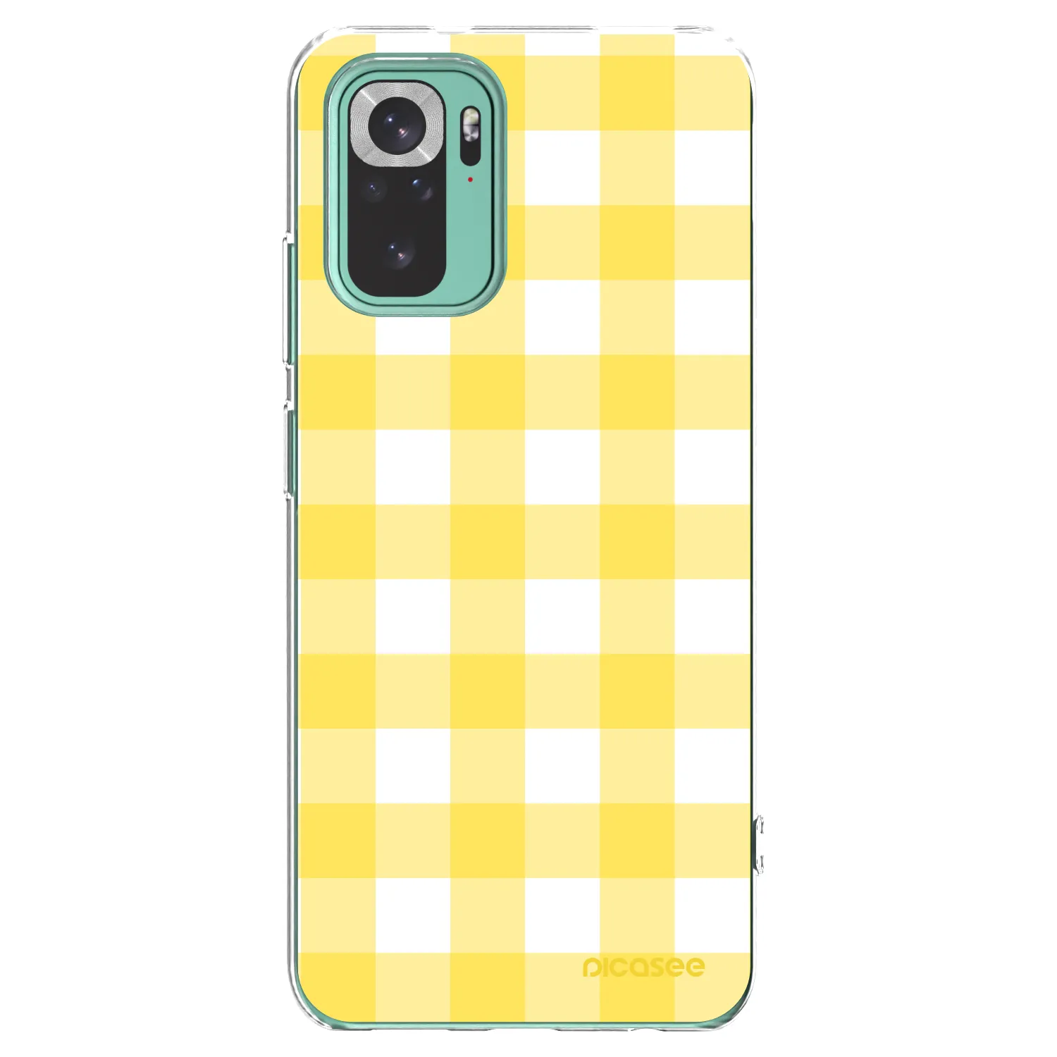 Picasee silikonska prozirna maskica za Xiaomi Redmi Note 10 Pro - Gride lemon