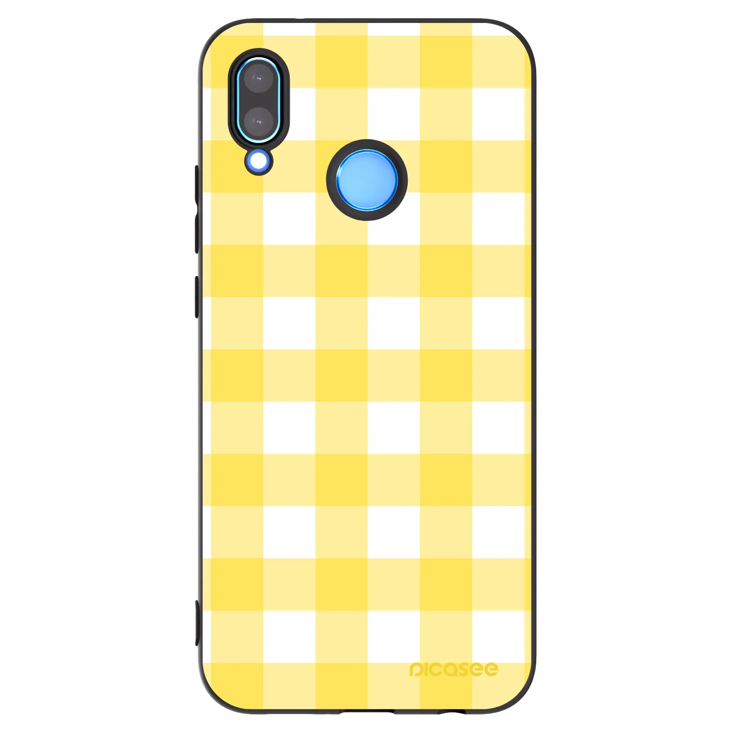Picasee crna silikonska maskica za Huawei P20 Lite - Gride lemon