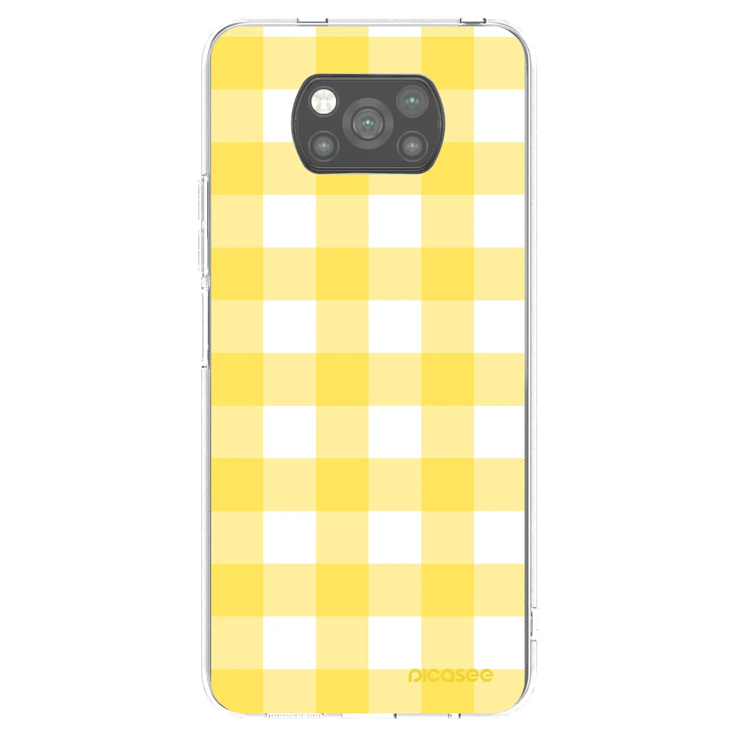 Picasee crna silikonska maskica za Xiaomi Poco X3 Pro - Gride lemon