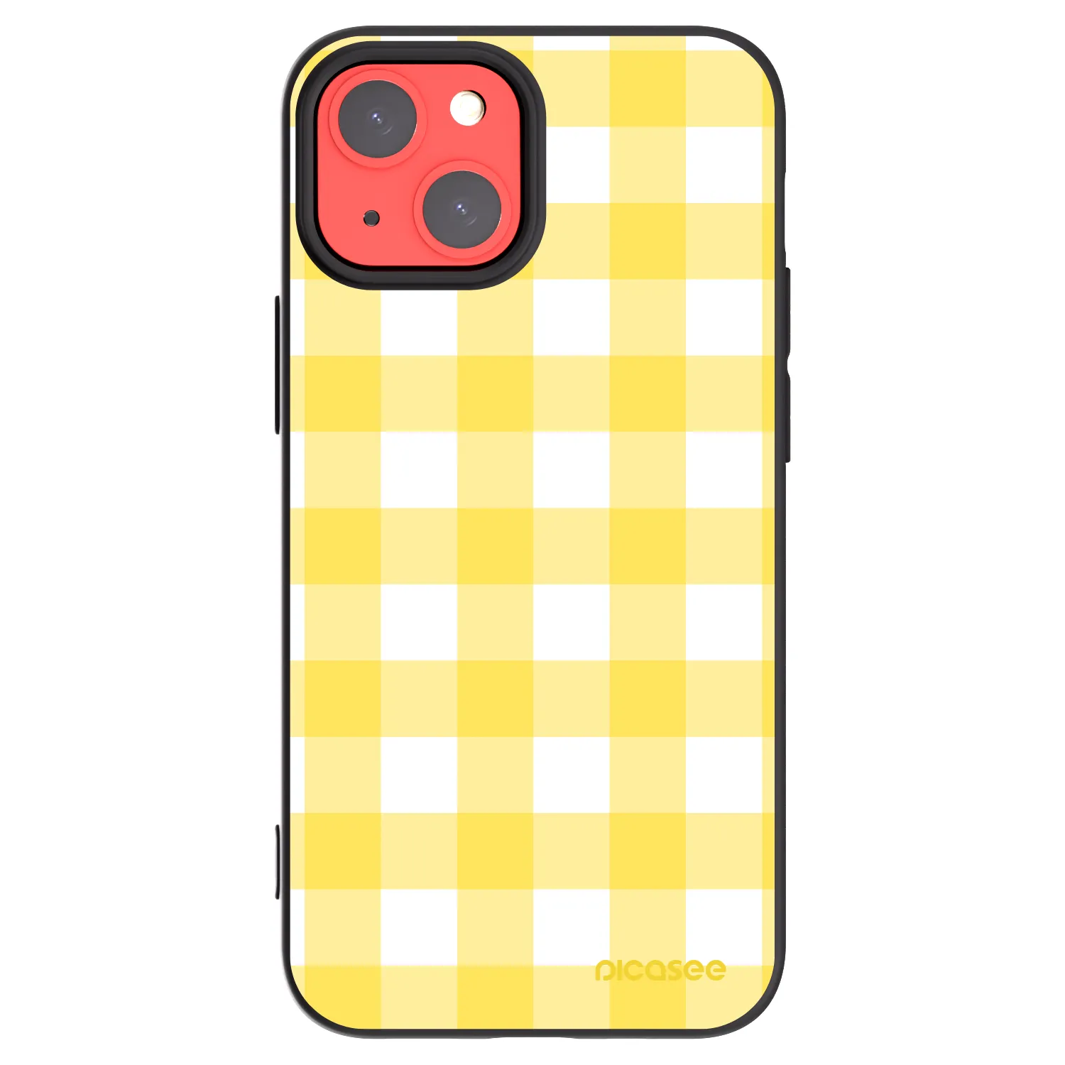 Picasee crna silikonska maskica za Apple iPhone 13 mini - Gride lemon