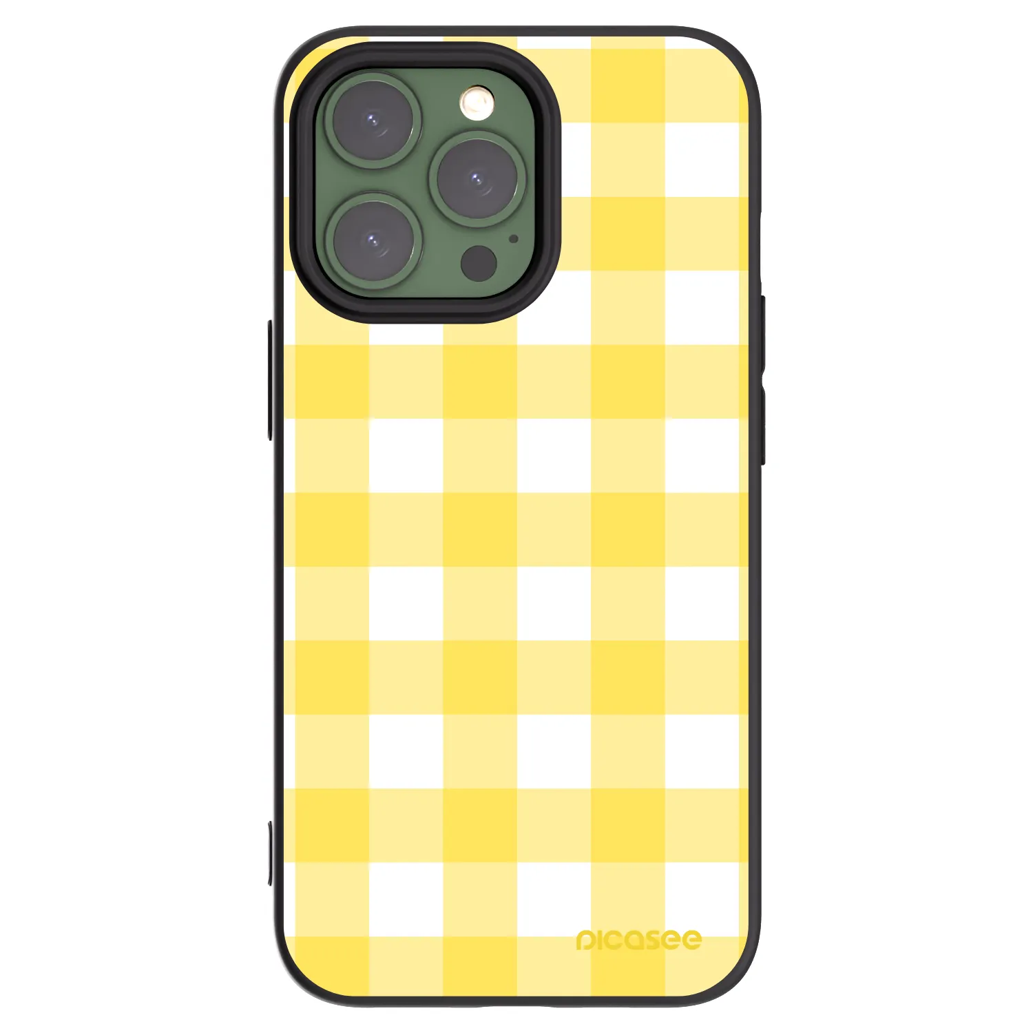 Picasee crna silikonska maskica za Apple iPhone 13 Pro - Gride lemon