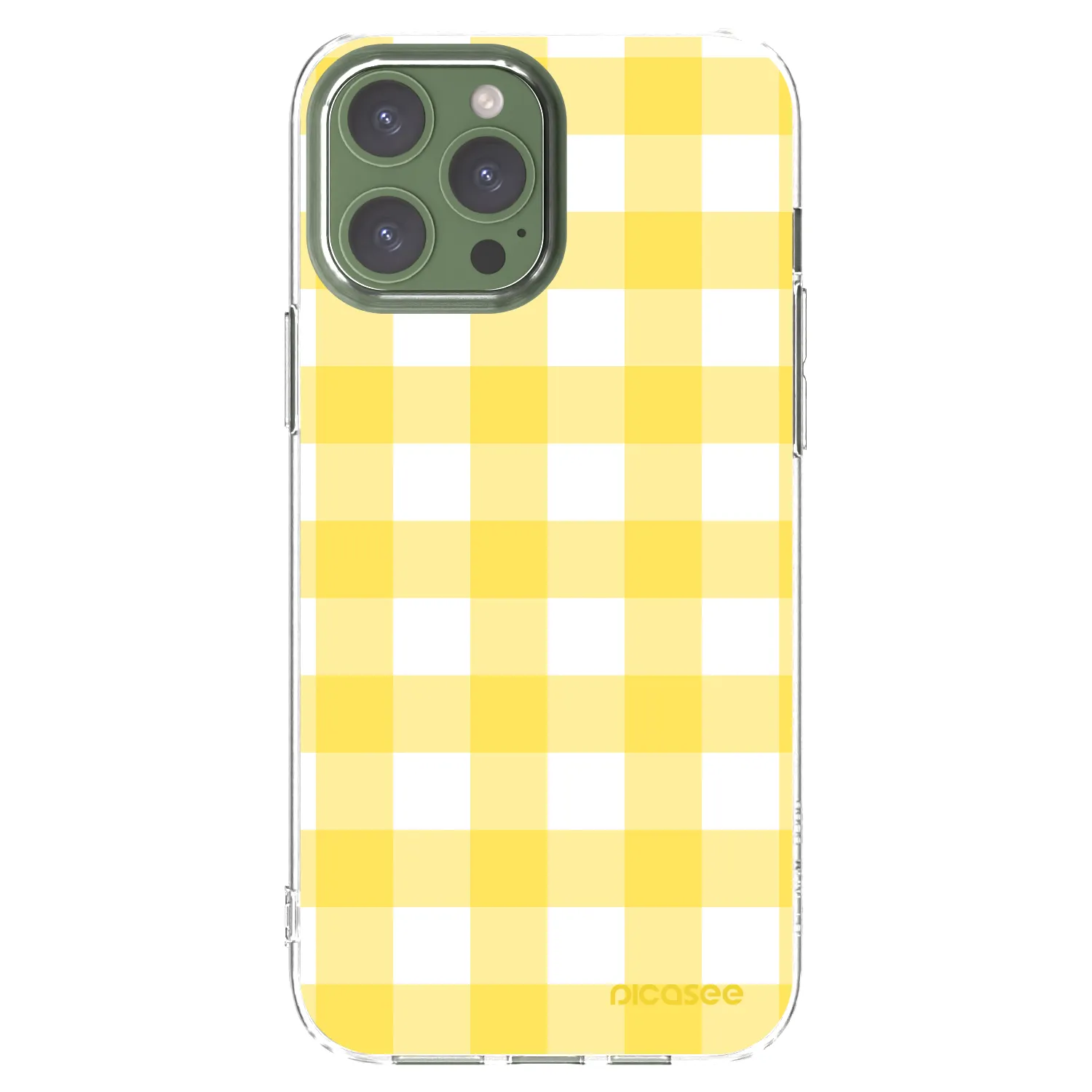 Picasee silikonska prozirna maskica za Apple iPhone 13 Pro Max - Gride lemon