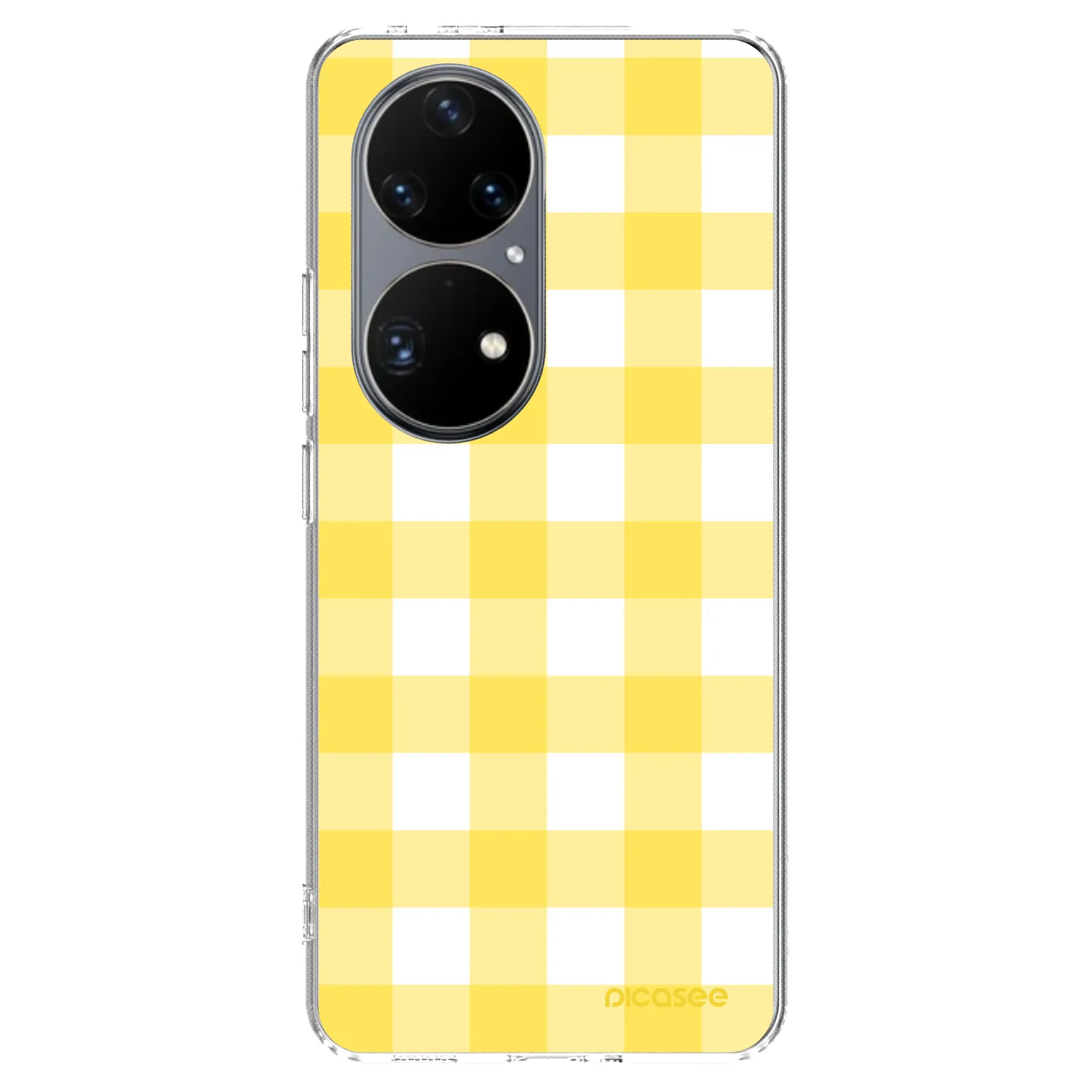 Picasee silikonska prozirna maskica za Huawei P50 - Gride lemon
