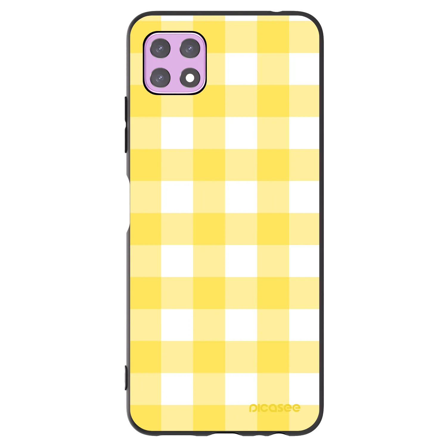 Picasee crna silikonska maskica za Samsung Galaxy A22 A226B 5G - Gride lemon
