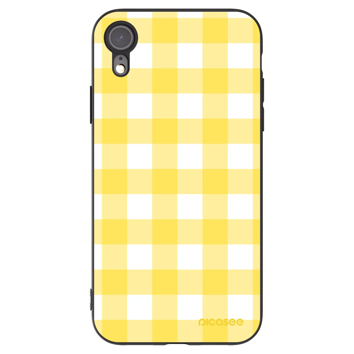 Picasee crna silikonska maskica za Apple iPhone XR - Gride lemon