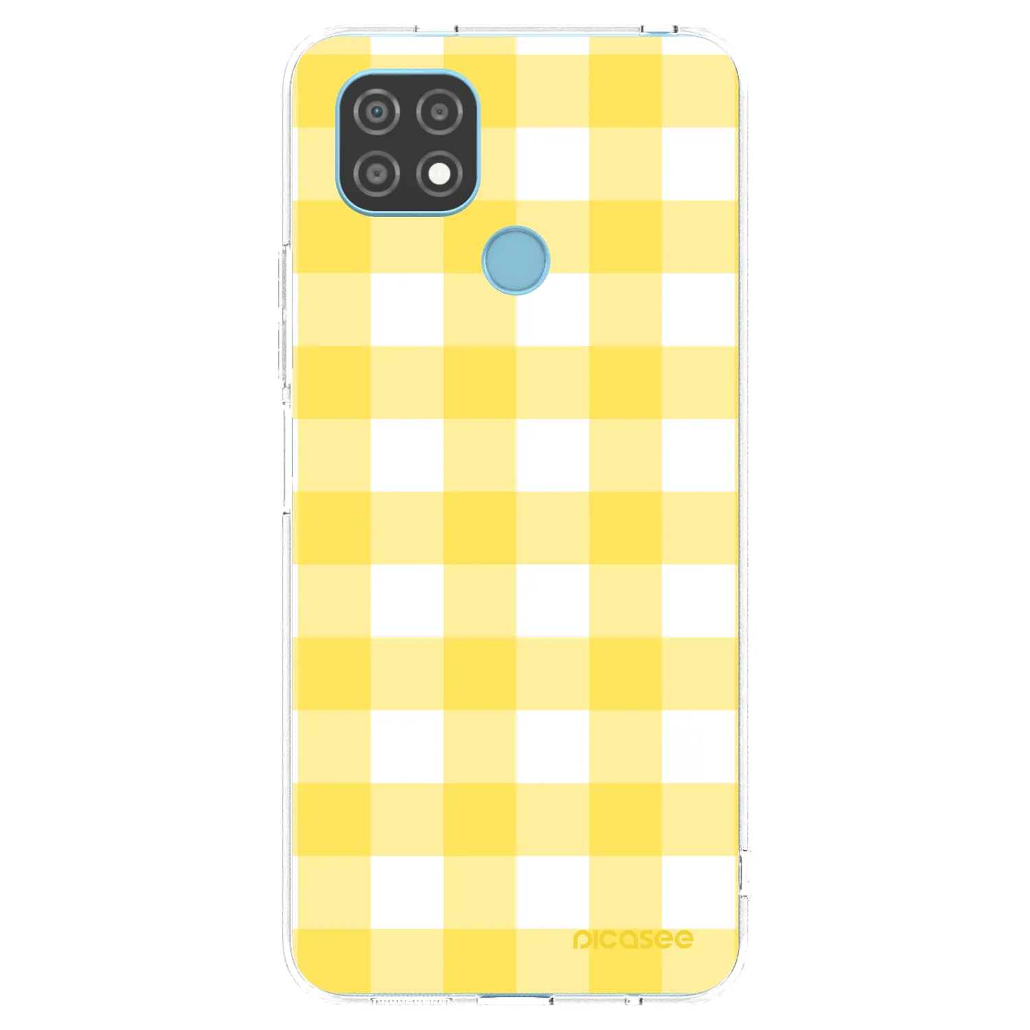 Picasee silikonska prozirna maskica za Realme C21 - Gride lemon