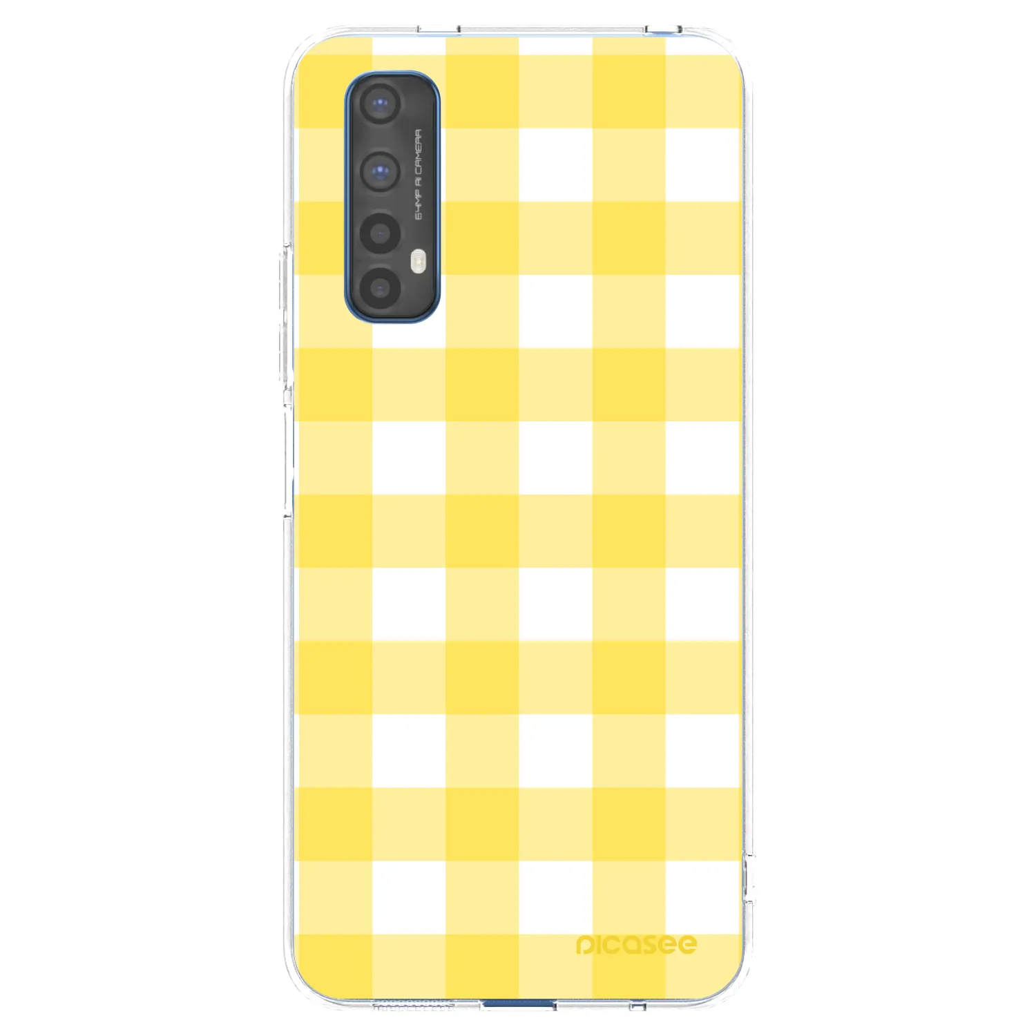 Picasee silikonska prozirna maskica za Realme 7 - Gride lemon