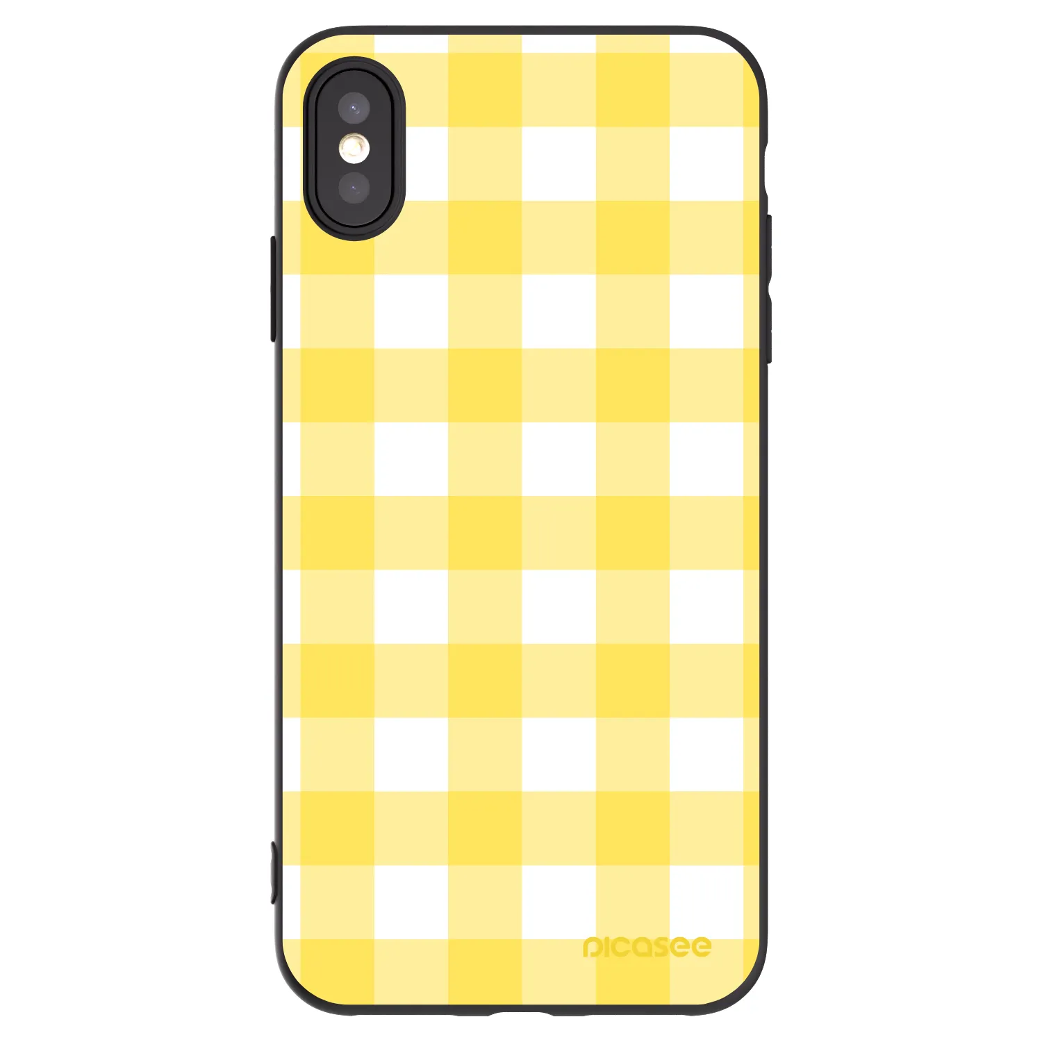 Picasee crna silikonska maskica za Apple iPhone XS Max - Gride lemon