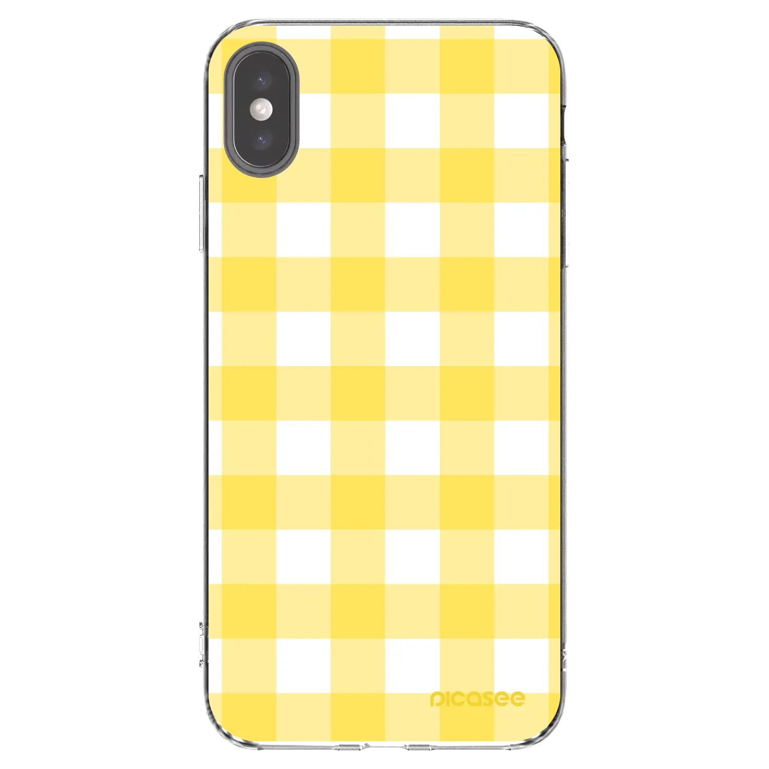 Picasee silikonska prozirna maskica za Apple iPhone XS Max - Gride lemon