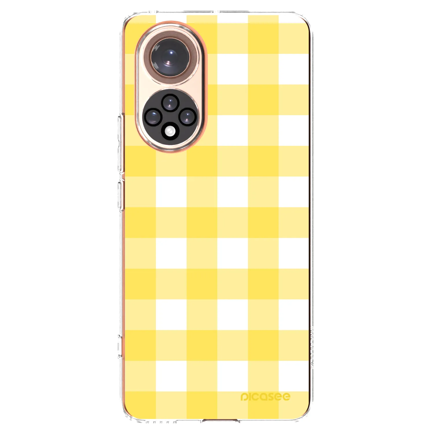Picasee silikonska prozirna maskica za Honor 50 5G - Gride lemon