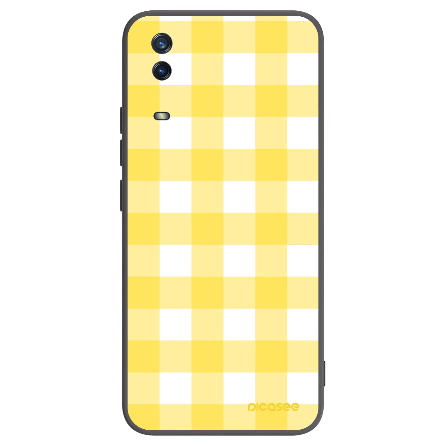 Picasee crna silikonska maskica za Vivo Y11s - Gride lemon