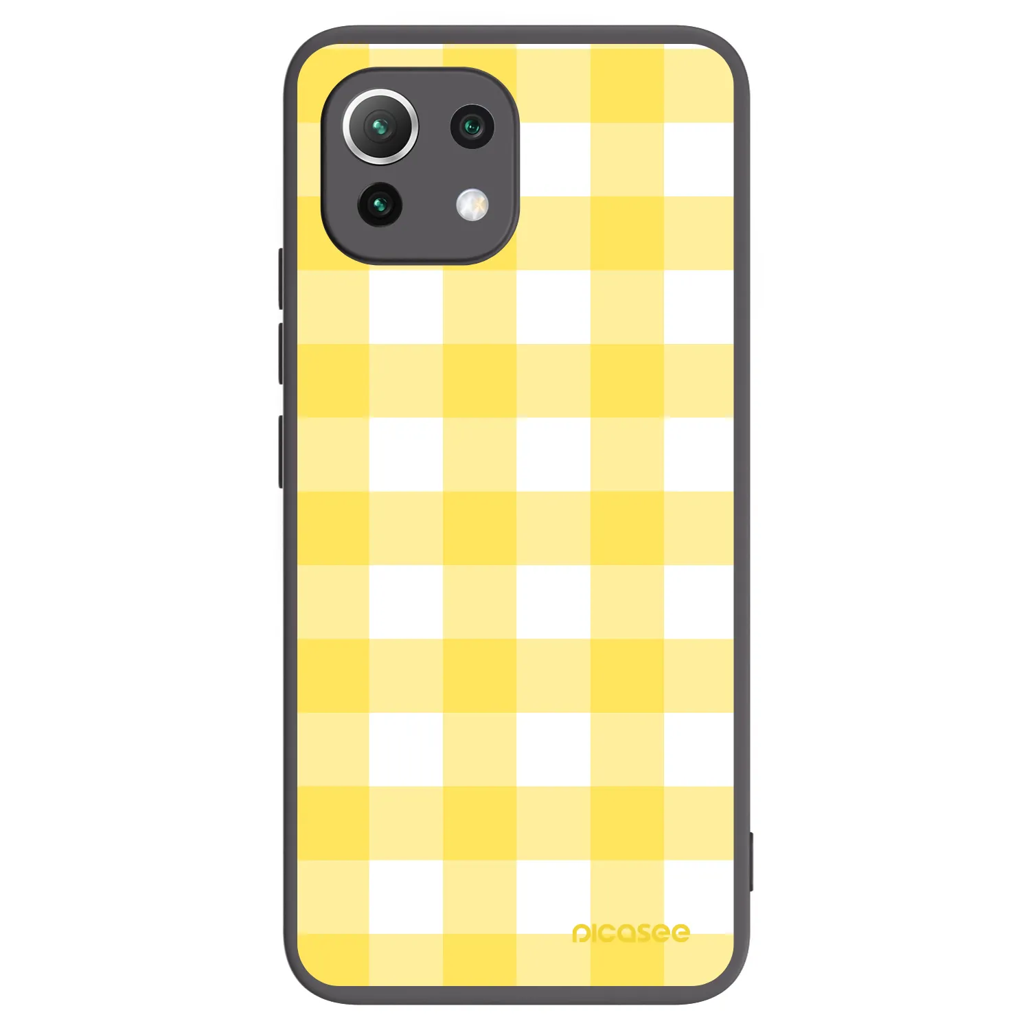 Picasee crna silikonska maskica za Xiaomi 11 Lite 5G NE - Gride lemon
