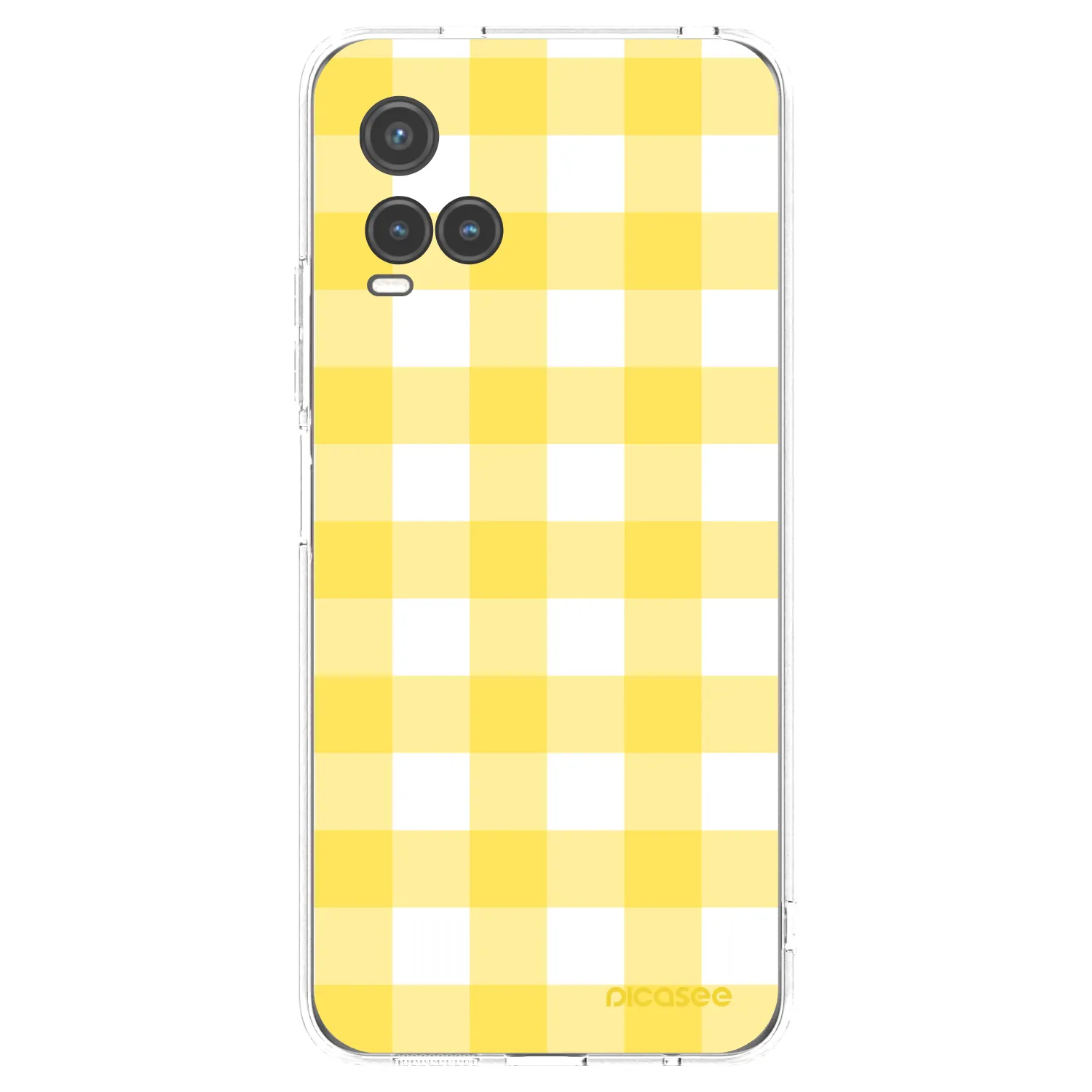 Picasee silikonska prozirna maskica za Vivo Y33s - Gride lemon