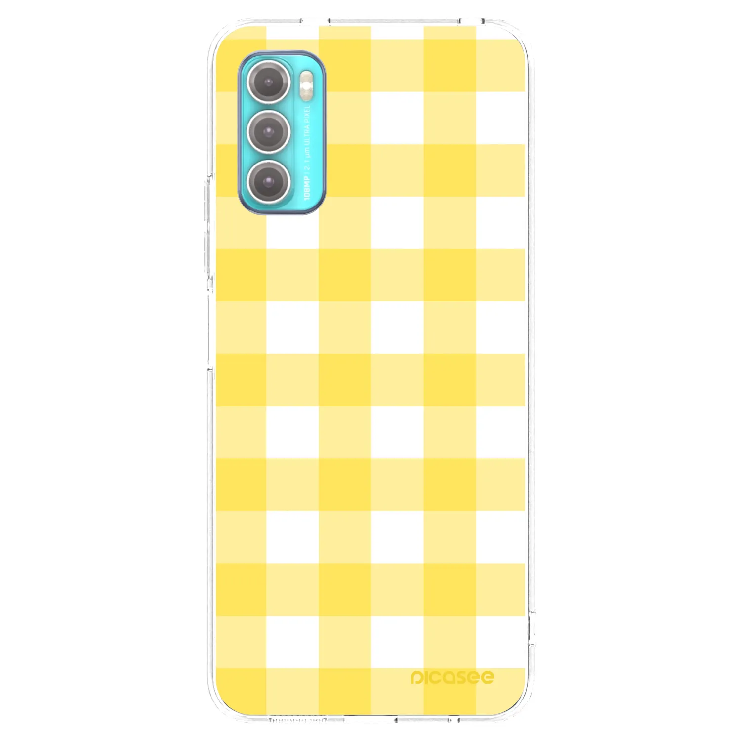 Picasee silikonska prozirna maskica za Motorola Moto G60 - Gride lemon