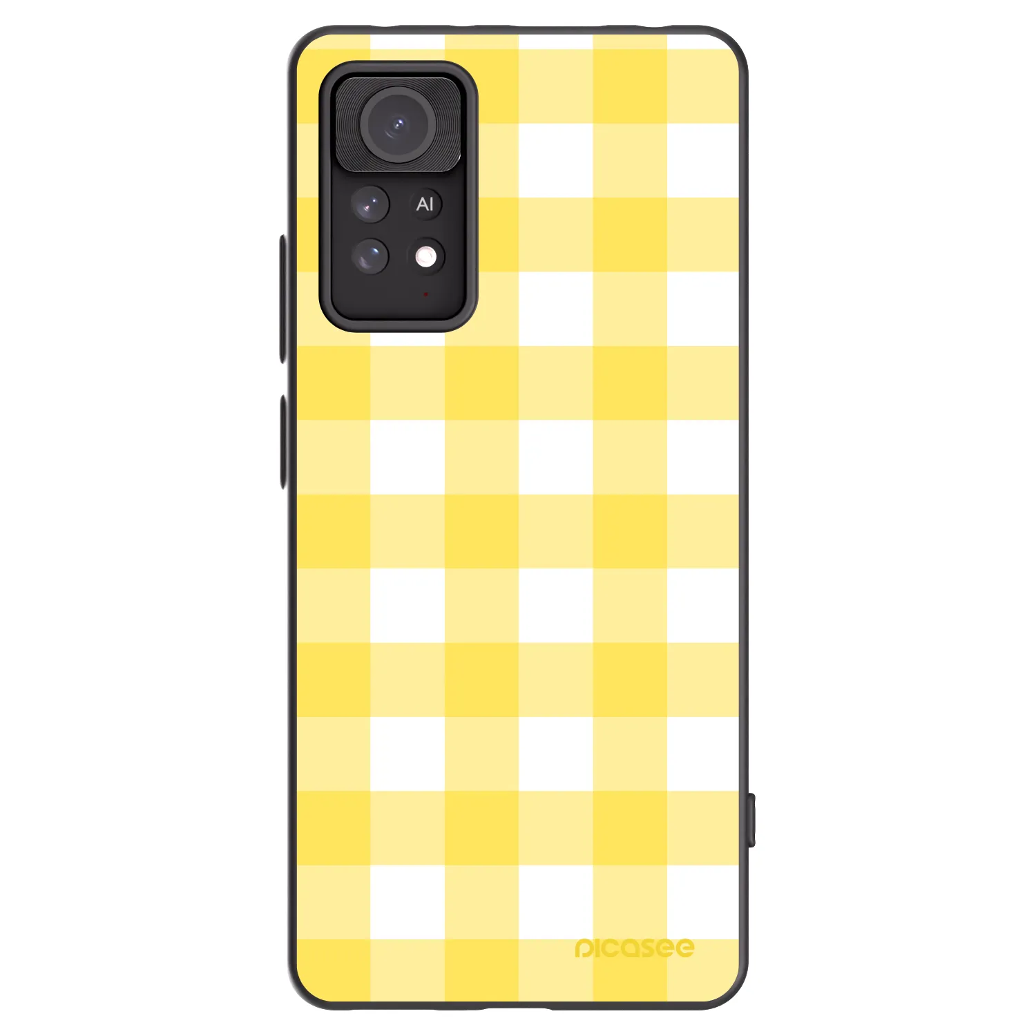 Picasee crna silikonska maskica za Xiaomi Redmi Note 11 Pro 5G - Gride lemon