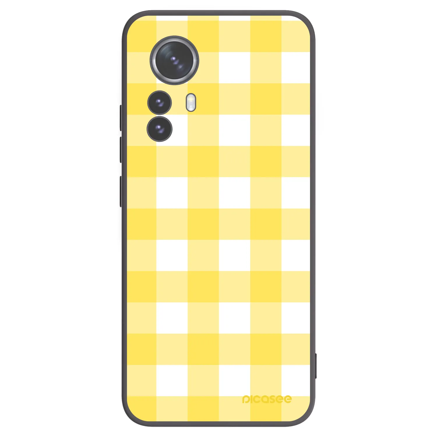 Picasee crna silikonska maskica za Xiaomi 12 Pro - Gride lemon