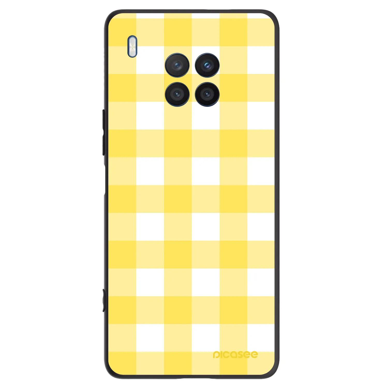 Picasee crna silikonska maskica za Honor 50 Lite - Gride lemon