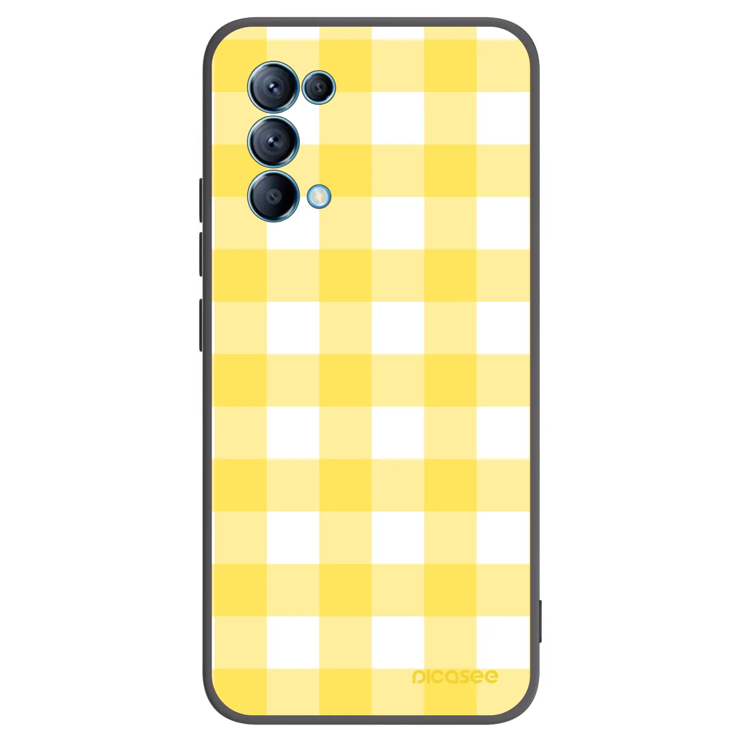 Picasee crna silikonska maskica za OPPO A16s - Gride lemon