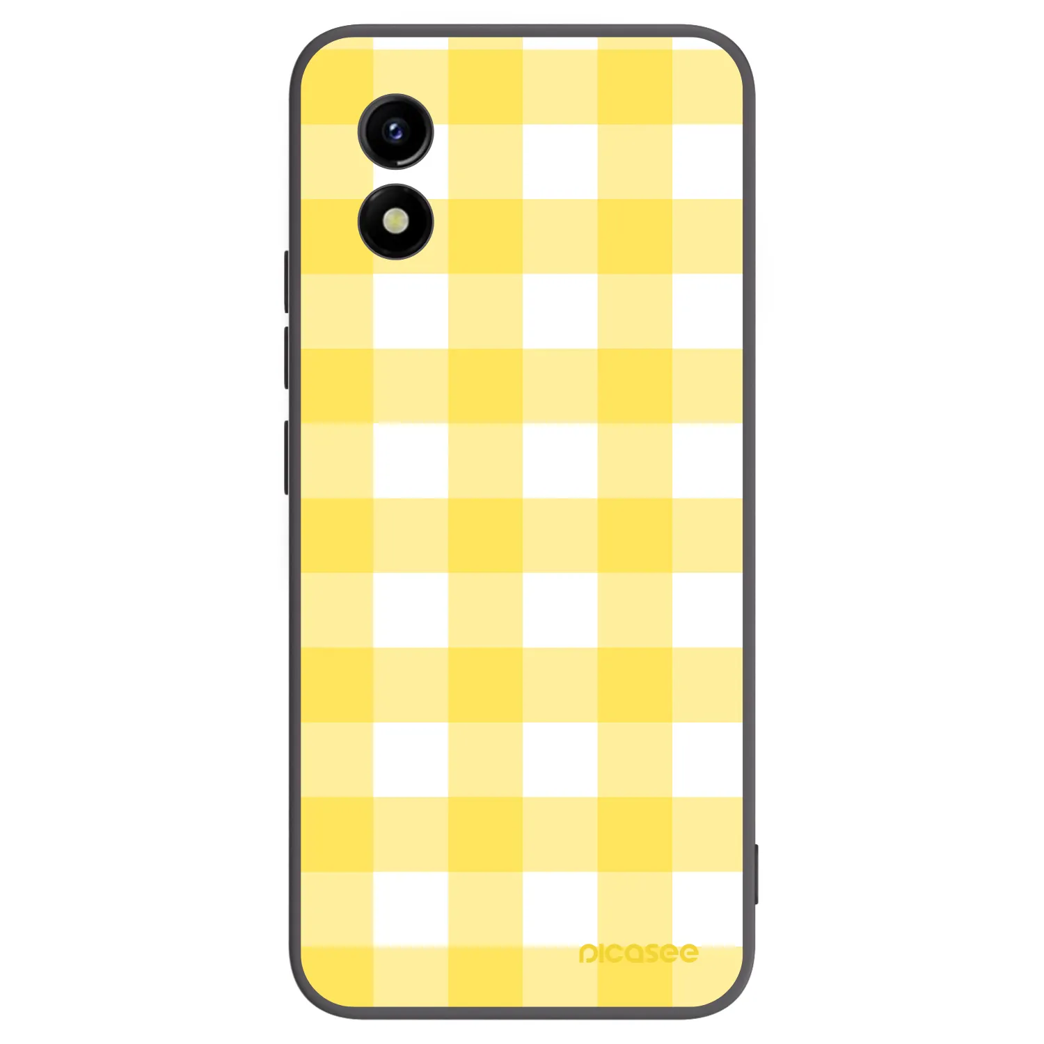 Picasee crna silikonska maskica za Vivo Y01 - Gride lemon