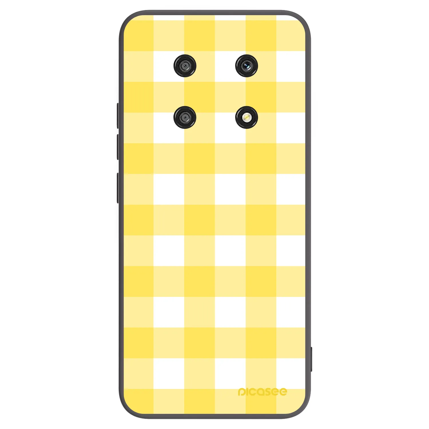 Picasee crna silikonska maskica za Honor Magic4 Lite 5G - Gride lemon