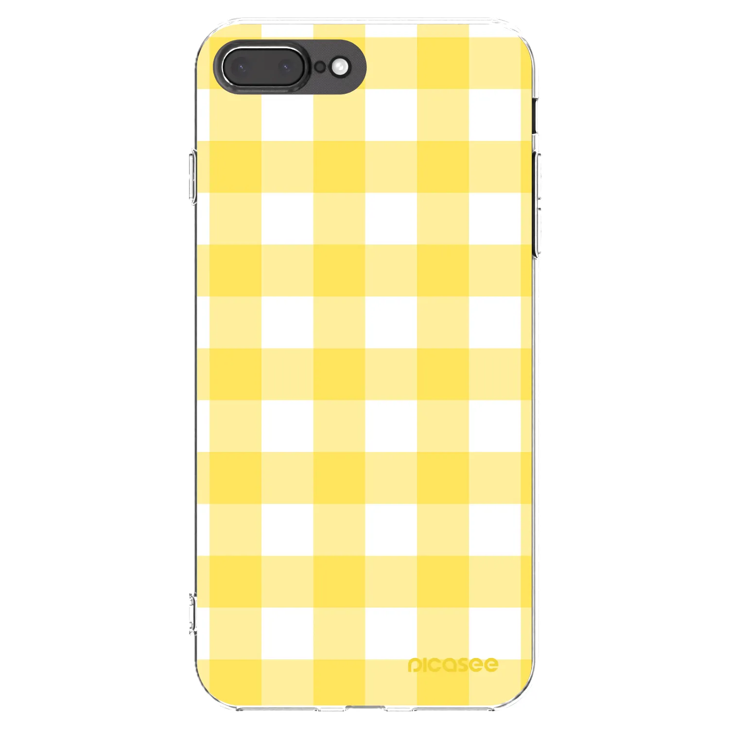 Picasee silikonska prozirna maskica za Apple iPhone 8 Plus - Gride lemon