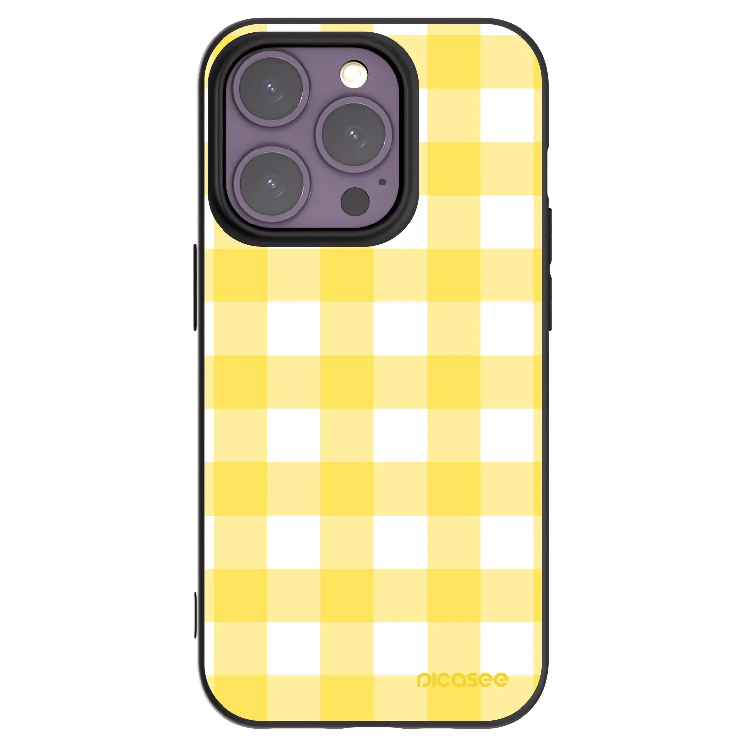 Picasee crna silikonska maskica za Apple iPhone 14 Pro - Gride lemon
