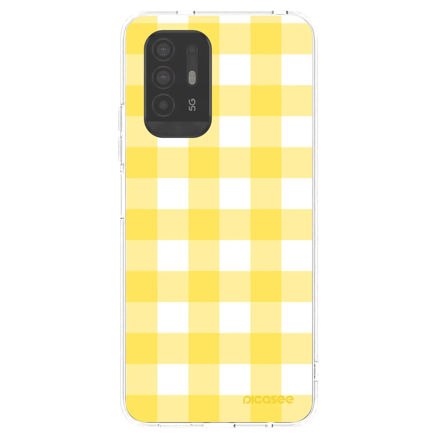 Picasee silikonska prozirna maskica za OPPO A94 5G - Gride lemon