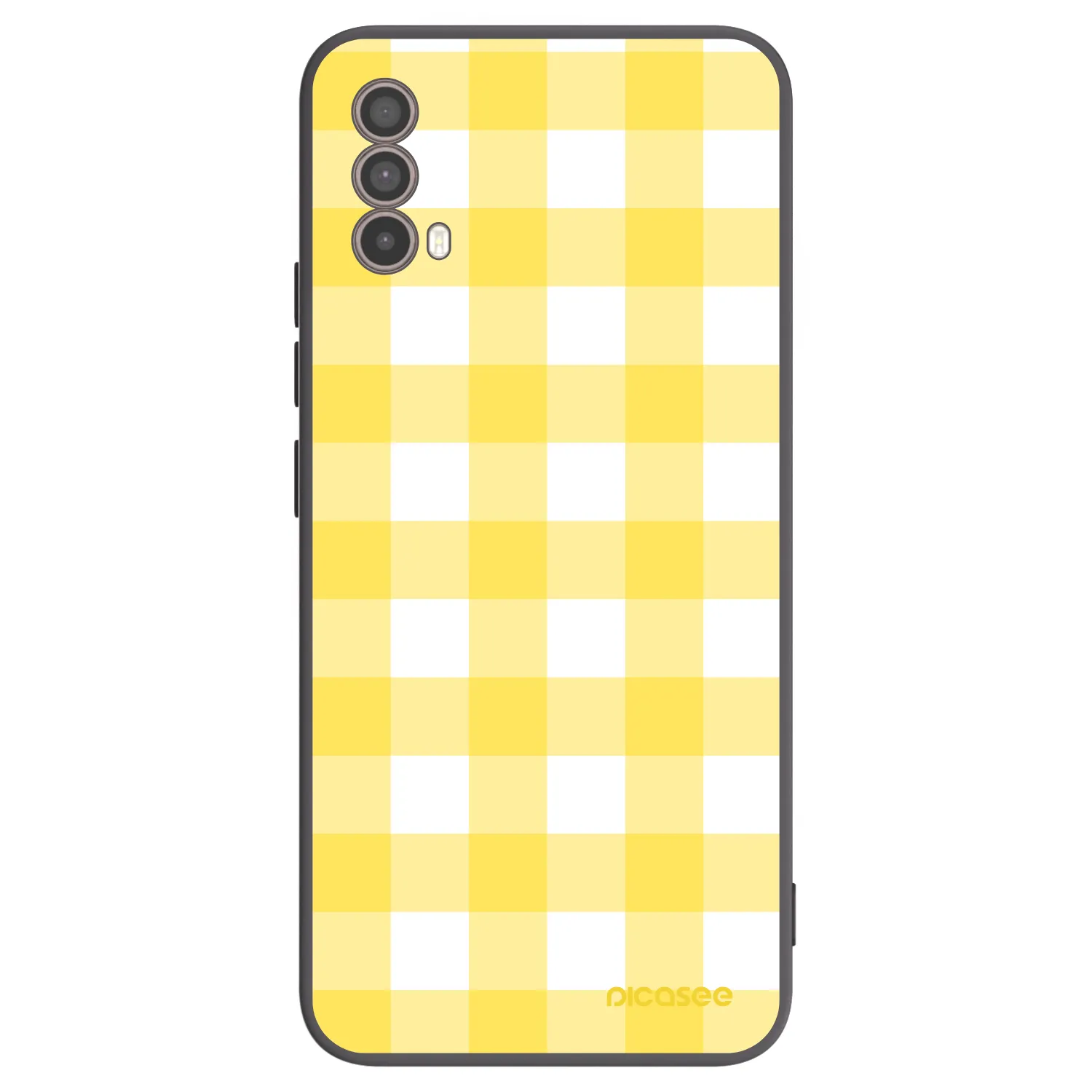 Picasee crna silikonska maskica za Motorola Moto E40 - Gride lemon