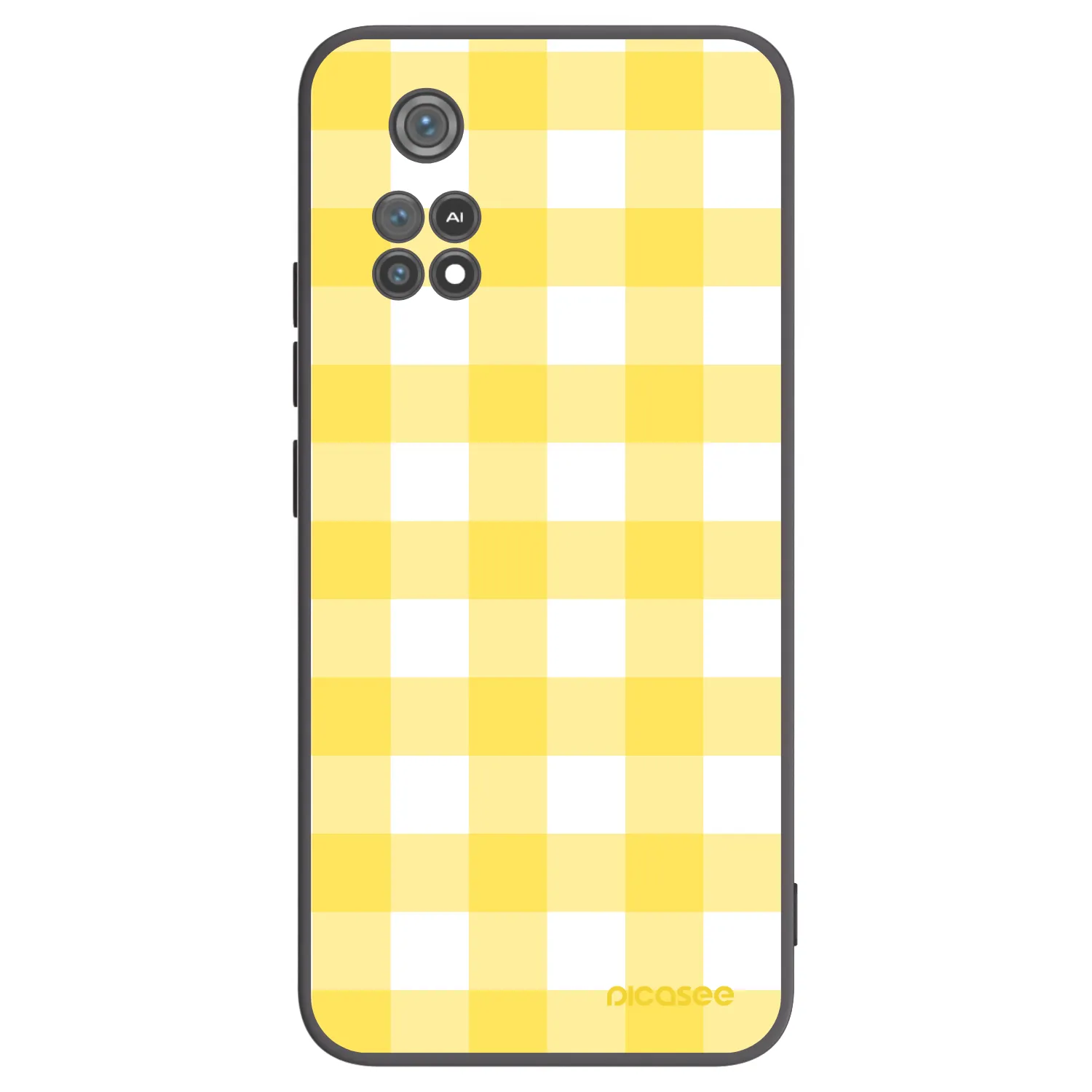 Picasee crna silikonska maskica za Xiaomi Poco M4 Pro - Gride lemon