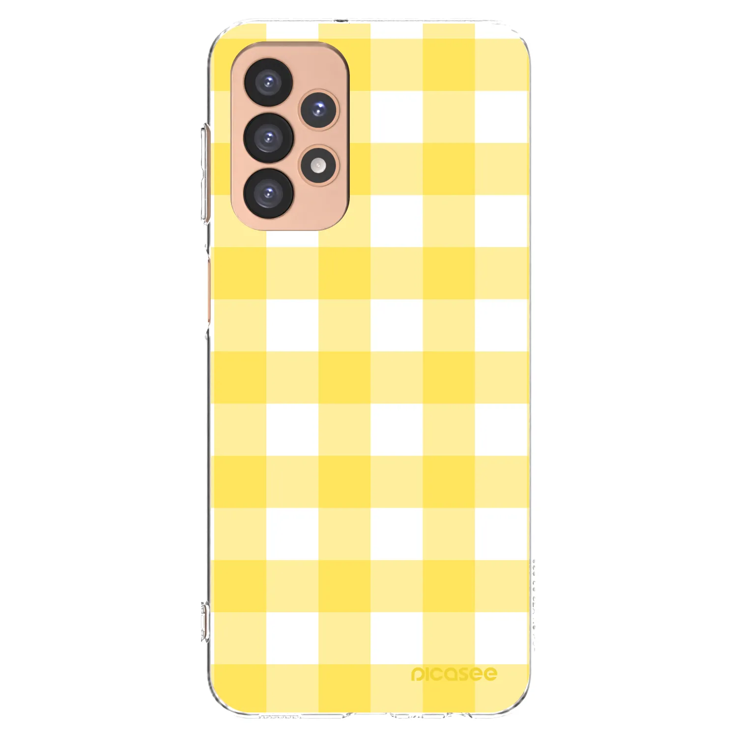 Picasee silikonska prozirna maskica za Samsung Galaxy A23 A236B 5G - Gride lemon