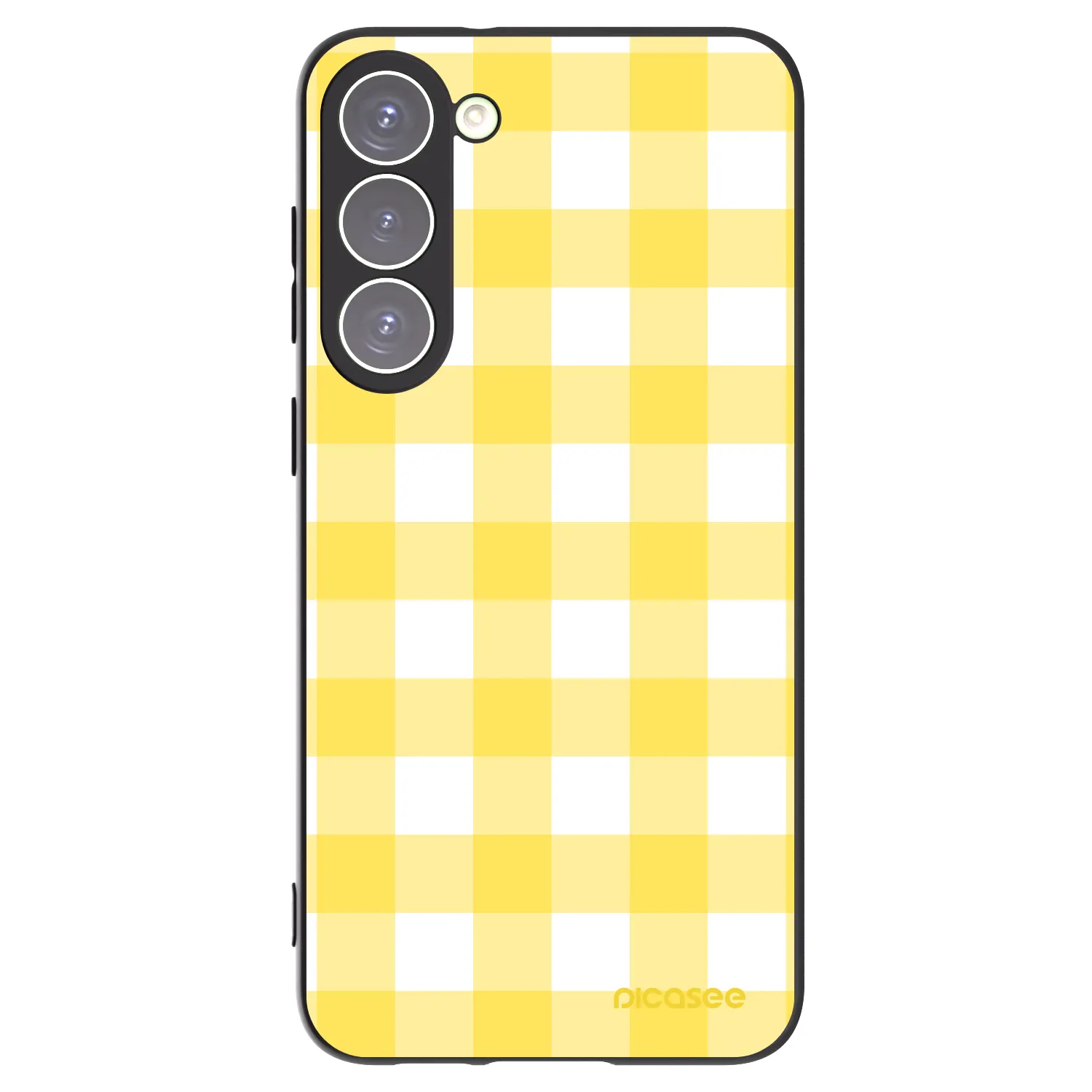 Picasee crna silikonska maskica za Samsung Galaxy S23+ 5G - Gride lemon