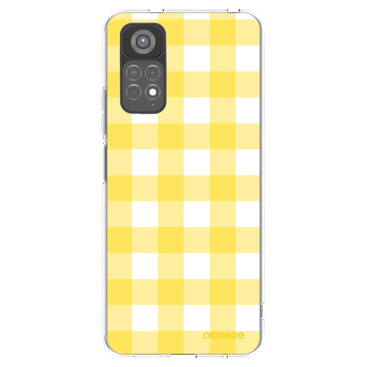 Picasee silikonska prozirna maskica za Xiaomi Redmi Note 11S 5G - Gride lemon