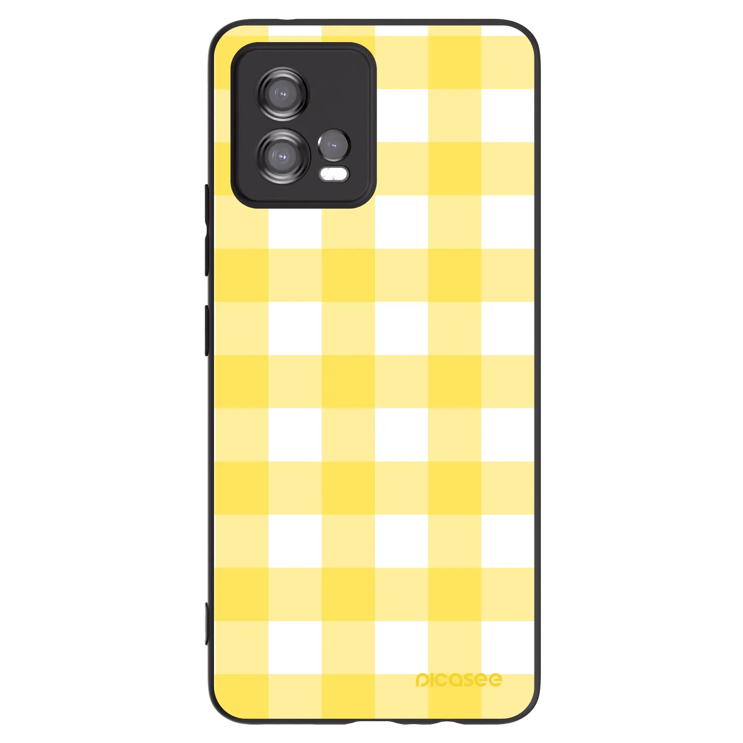 Picasee crna silikonska maskica za Motorola Moto G72 - Gride lemon