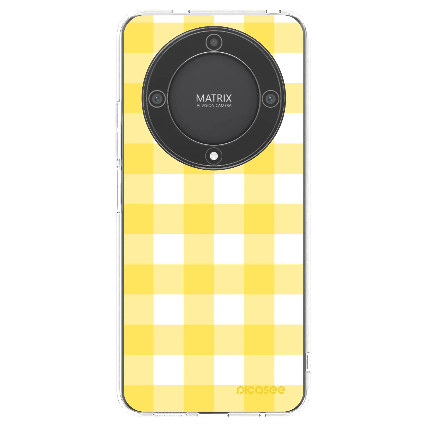 Picasee silikonska prozirna maskica za Honor Magic5 Lite 5G - Gride lemon
