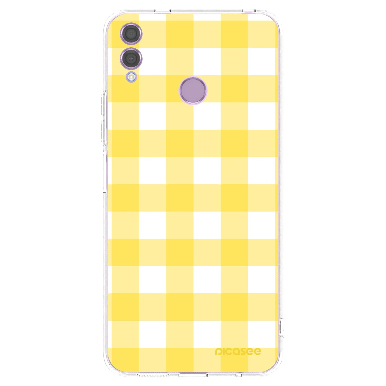 Picasee silikonska prozirna maskica za Honor 8X - Gride lemon