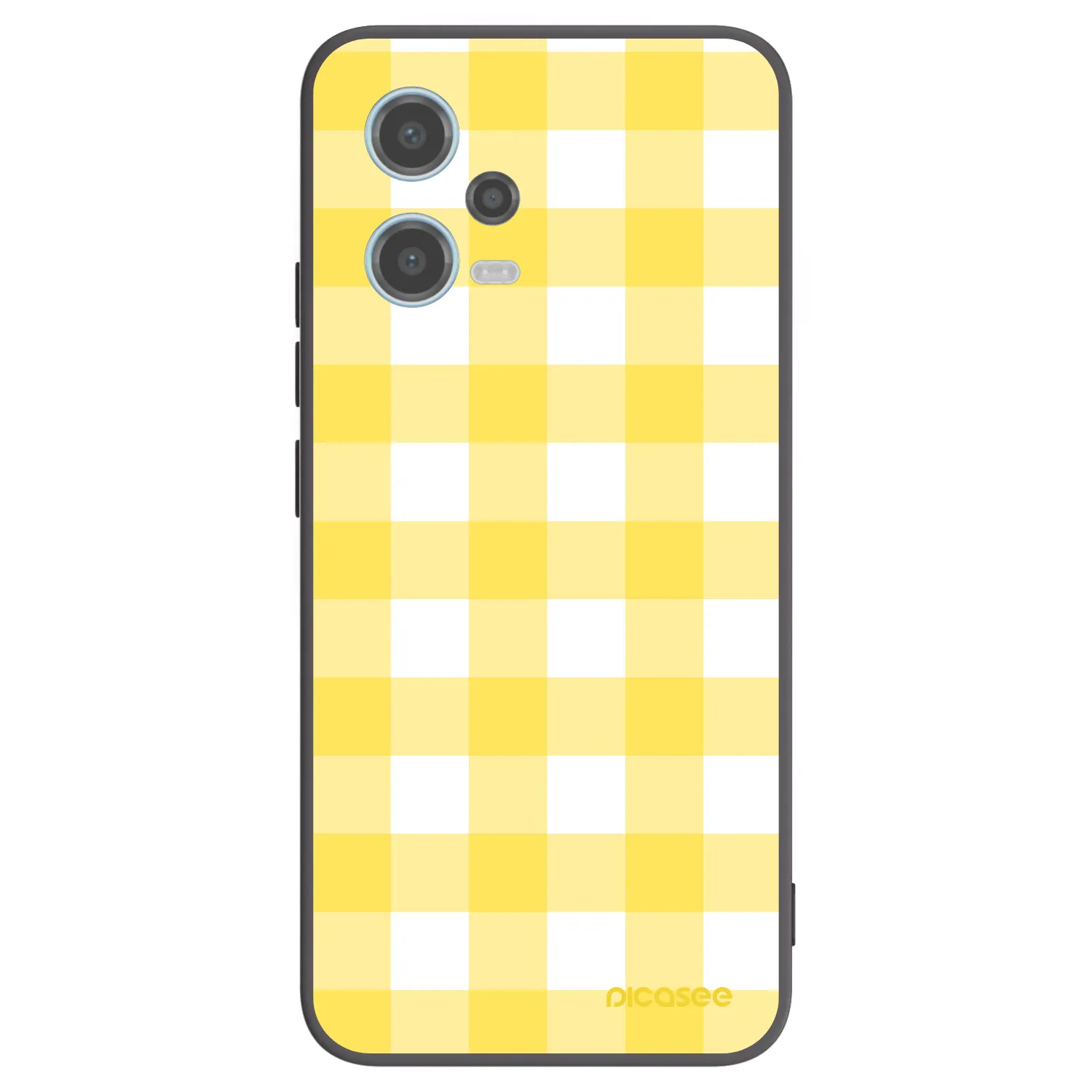 Picasee crna silikonska maskica za Xiaomi Redmi Note 12 5G - Gride lemon