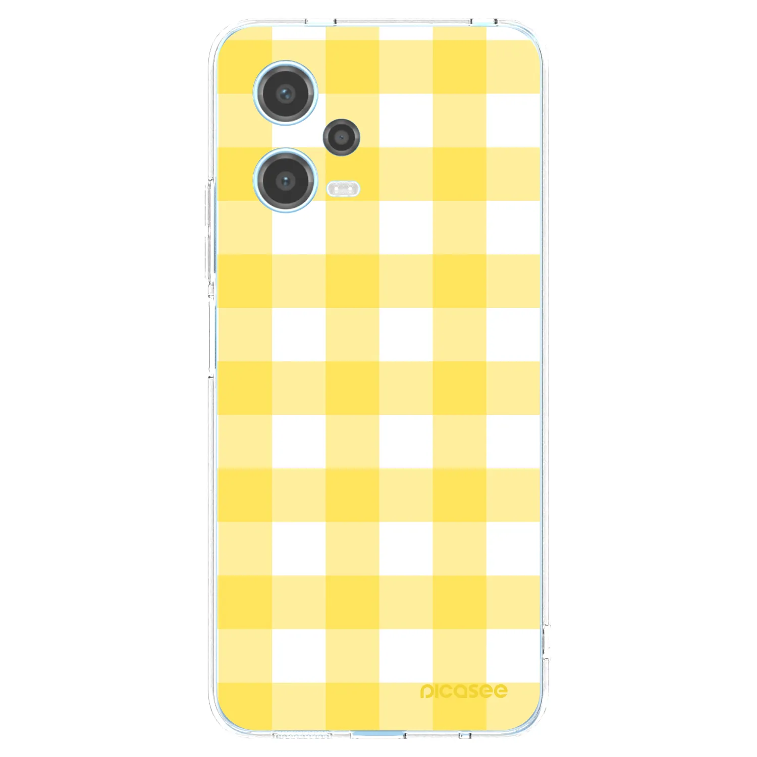 Picasee silikonska prozirna maskica za Xiaomi Redmi Note 12 5G - Gride lemon