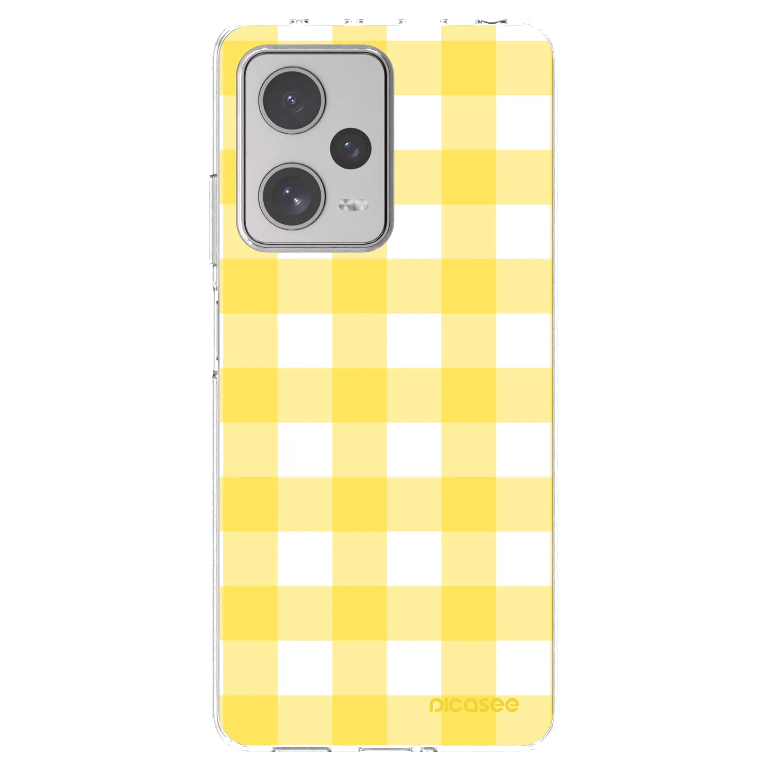 Picasee silikonska prozirna maskica za Xiaomi Redmi Note 12 Pro+ 5G - Gride lemon