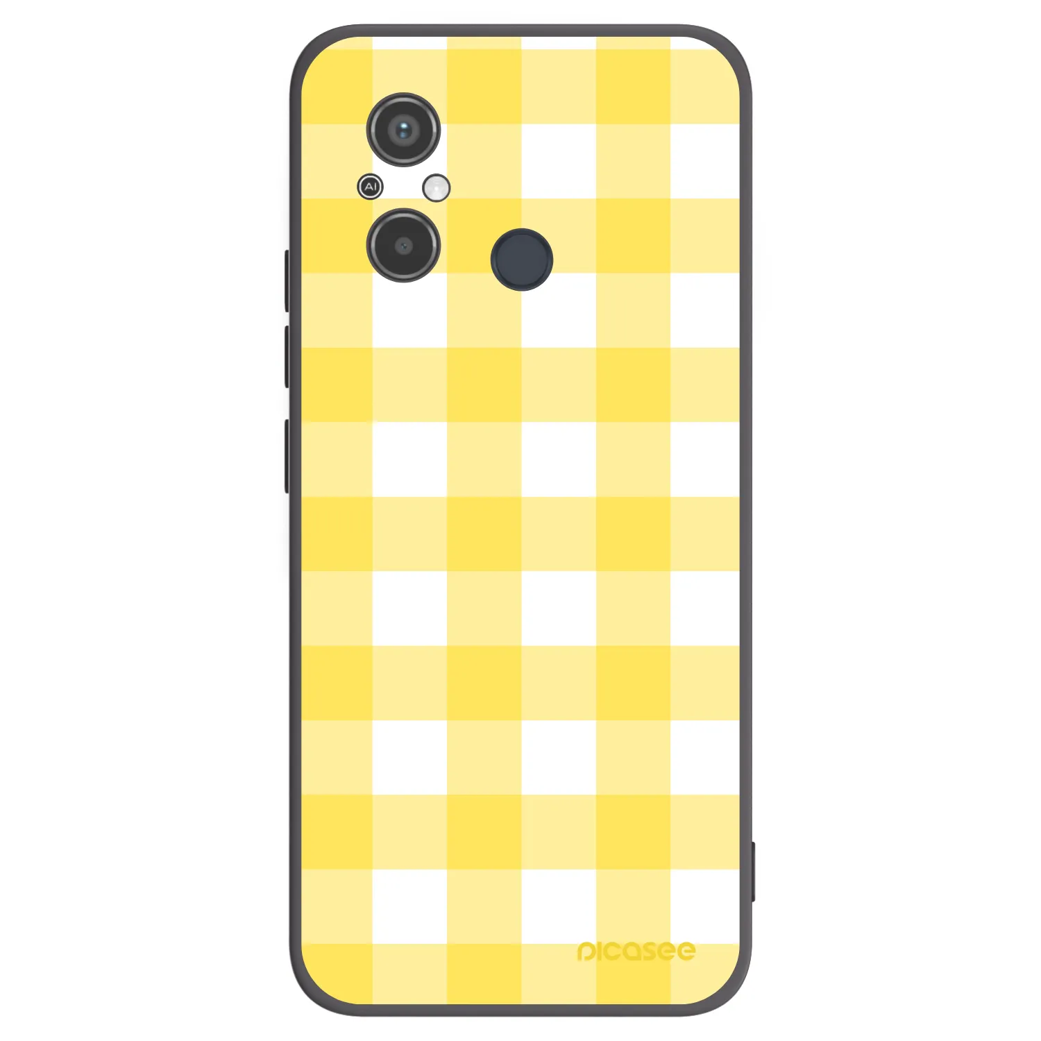 Picasee crna silikonska maskica za Xiaomi Redmi 12C - Gride lemon