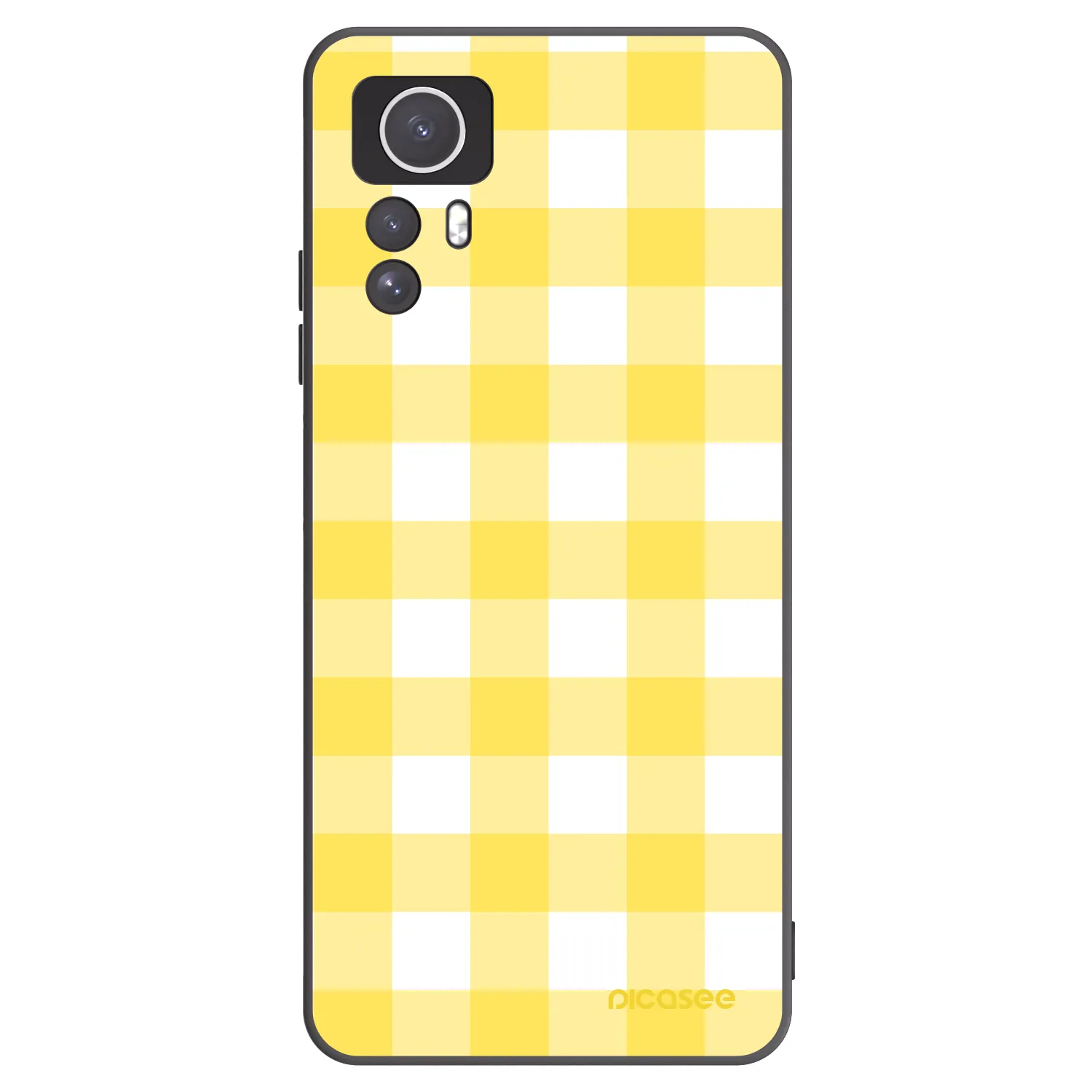 Picasee crna silikonska maskica za Xiaomi Redmi Note 12S - Gride lemon
