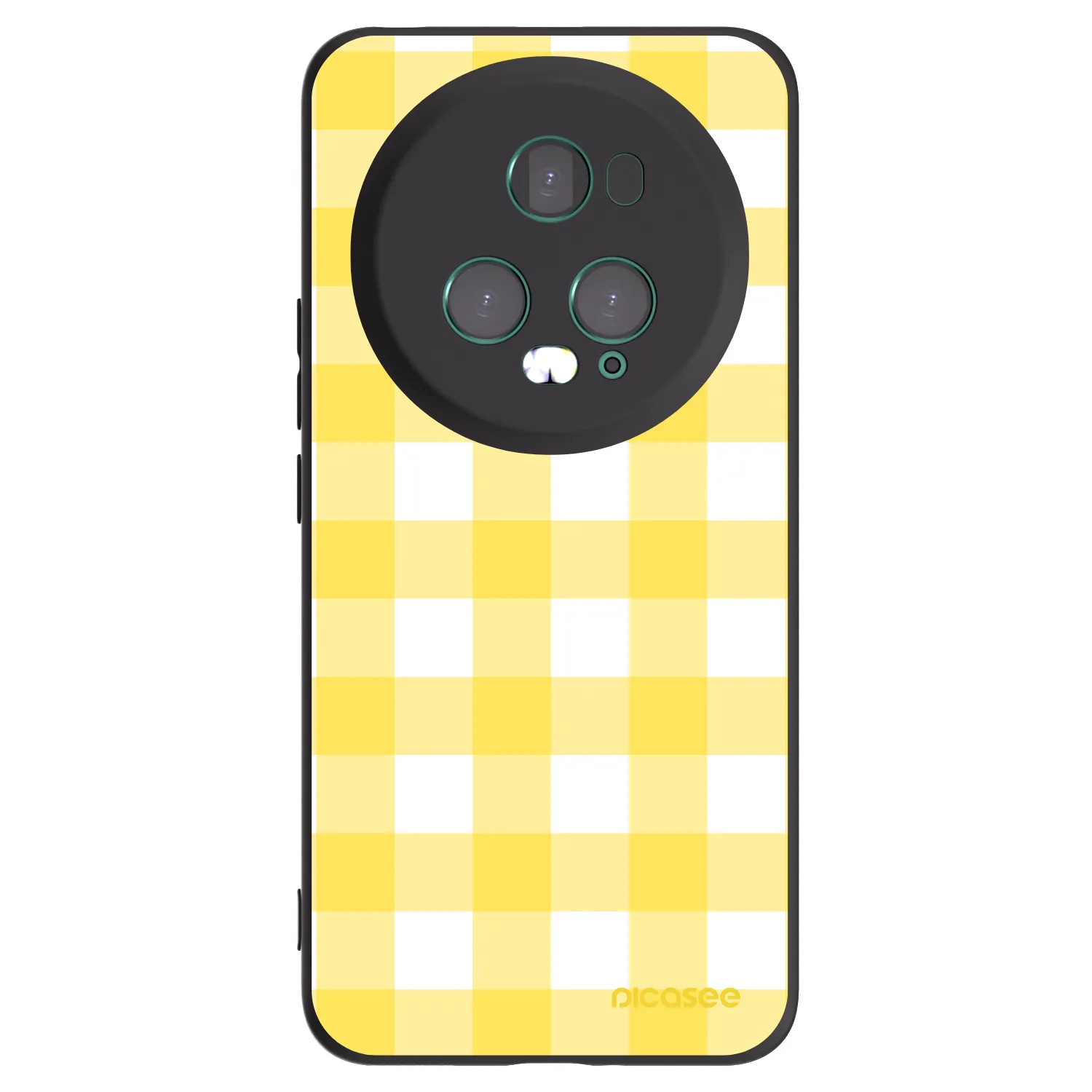 Picasee crna silikonska maskica za Honor Magic5 Pro - Gride lemon