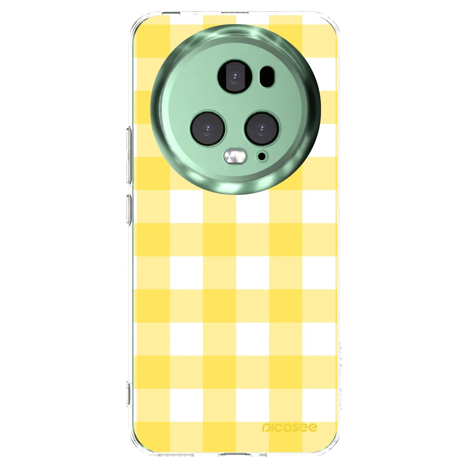 Picasee silikonska prozirna maskica za Honor Magic5 Pro - Gride lemon