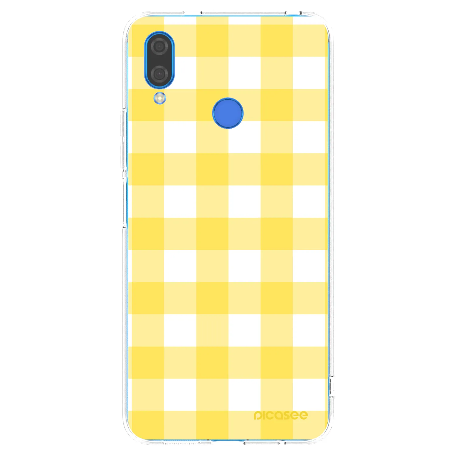 Picasee silikonska prozirna maskica za Huawei Nova 3 - Gride lemon