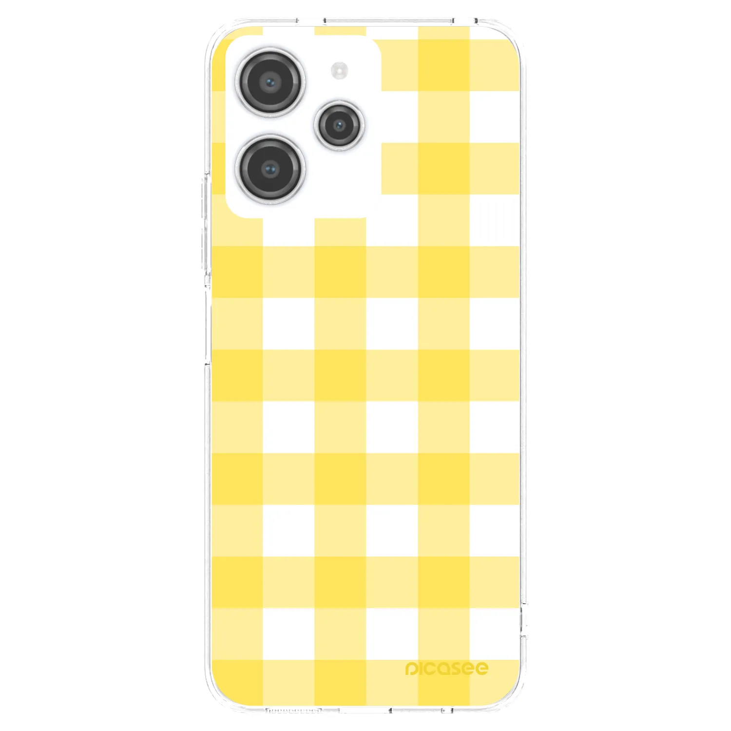 Picasee silikonska prozirna maskica za Xiaomi Redmi 12 4G - Gride lemon