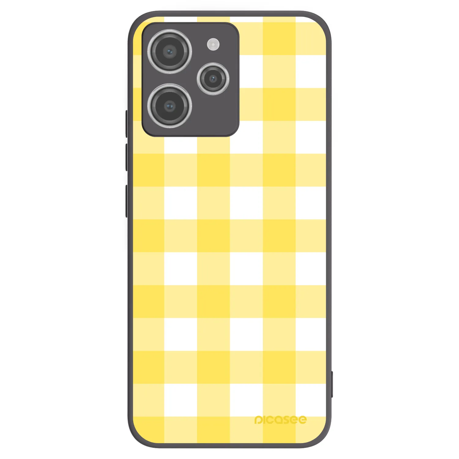 Picasee crna silikonska maskica za Xiaomi Redmi 12 4G - Gride lemon