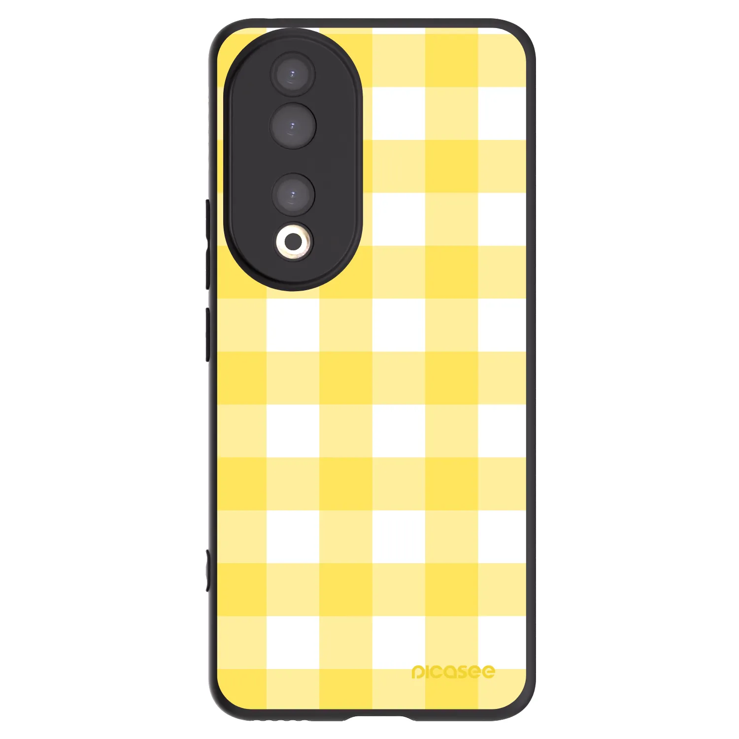 Picasee crna silikonska maskica za Honor 90 5G - Gride lemon