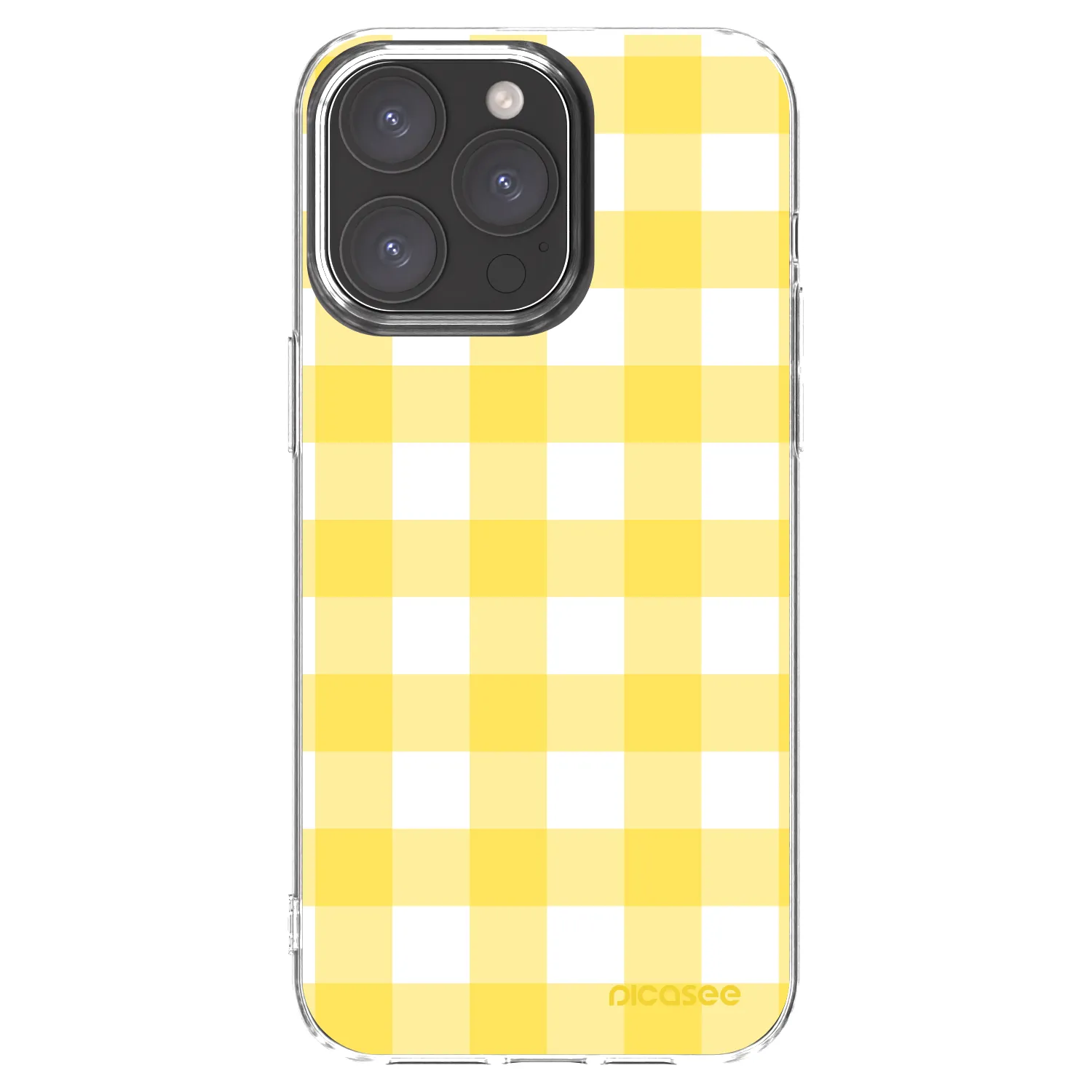 Picasee silikonska prozirna maskica za Apple iPhone 15 Pro Max - Gride lemon
